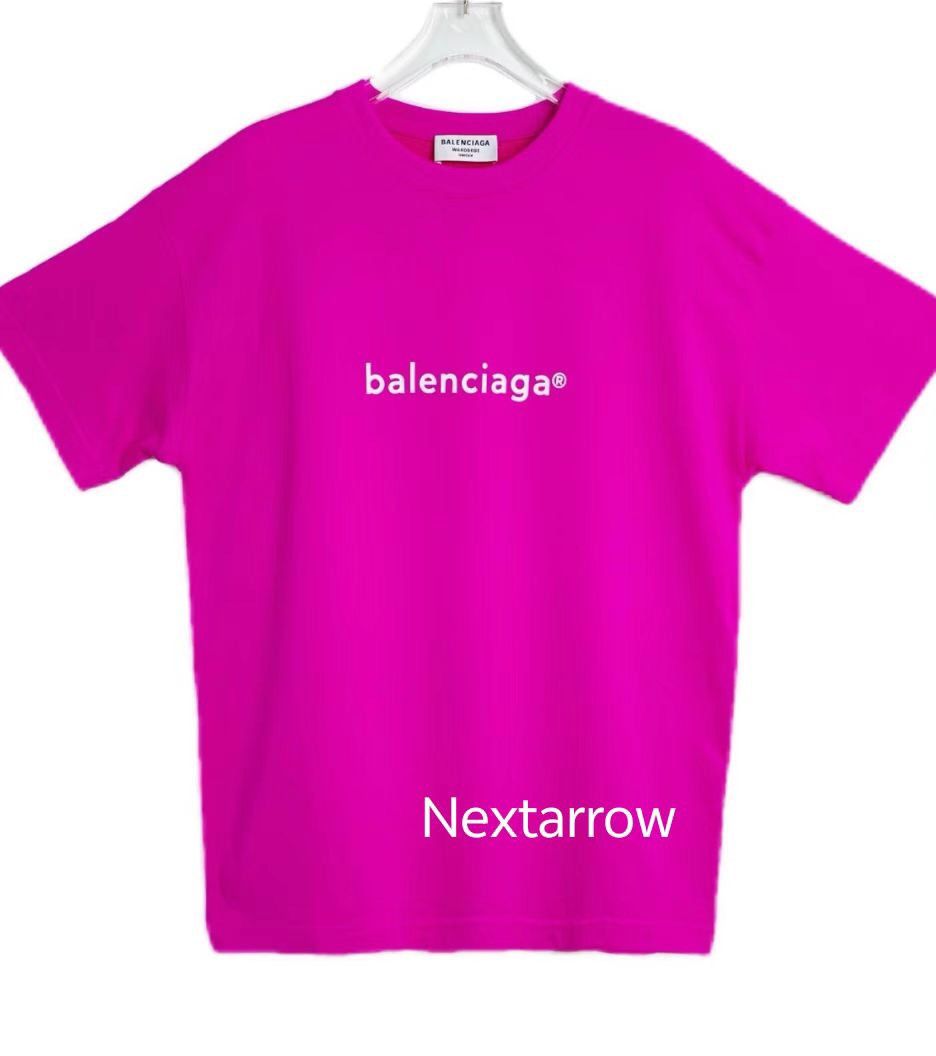 Balenciaga Balenciaga dragon fruit color logo short sleeved shirt Size M / US 6-8 / IT 42-44 - 1 Thumbnail