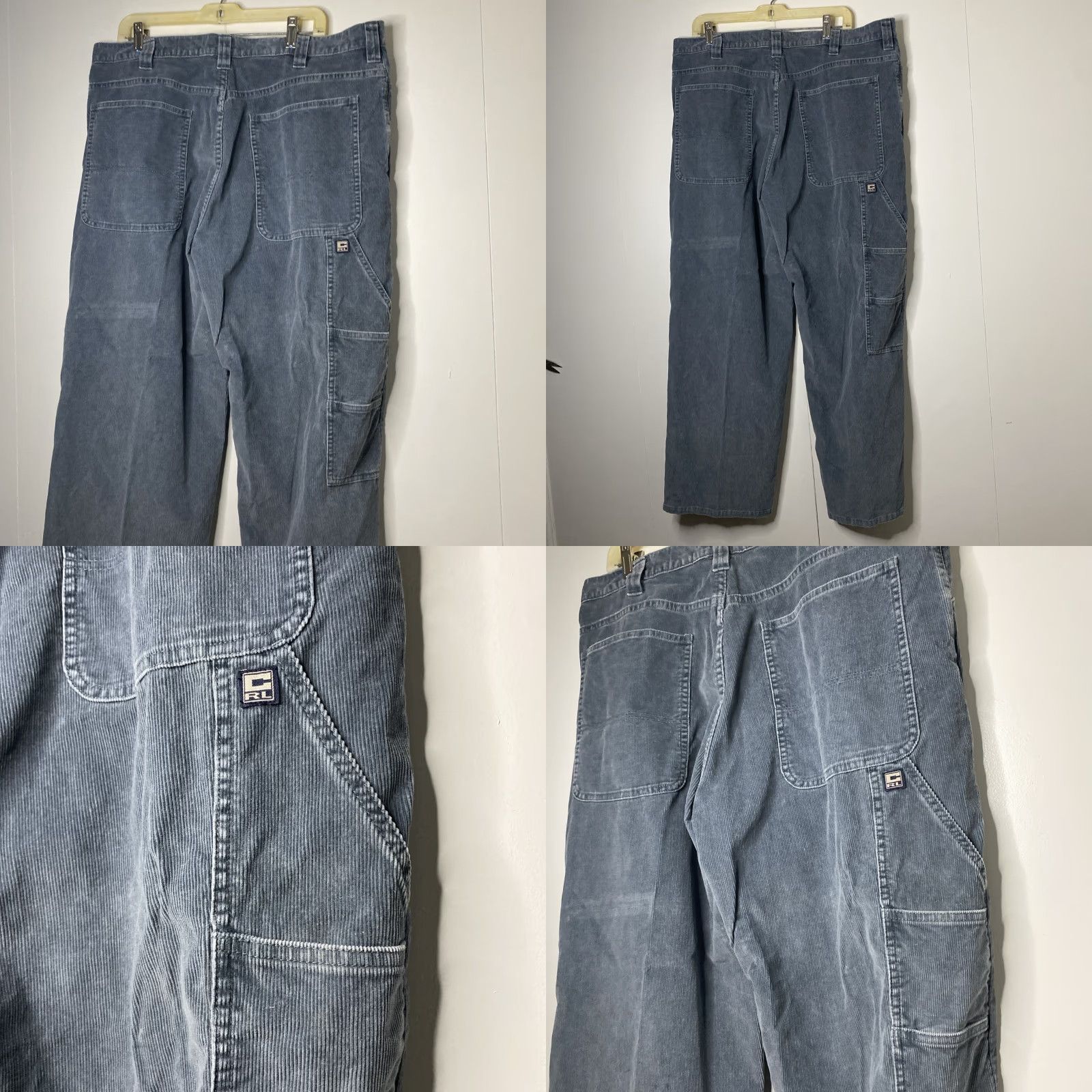 Polo Ralph Lauren VTG Polo Ralph Lauren Corduroy Pants Mens 38x30 Blue 90s Carpenter Pockets Polo Ralph Lauren Andrew Jeans Pants Shirt? Size US M / EU 48-50 / 2 - 9 Thumbnail