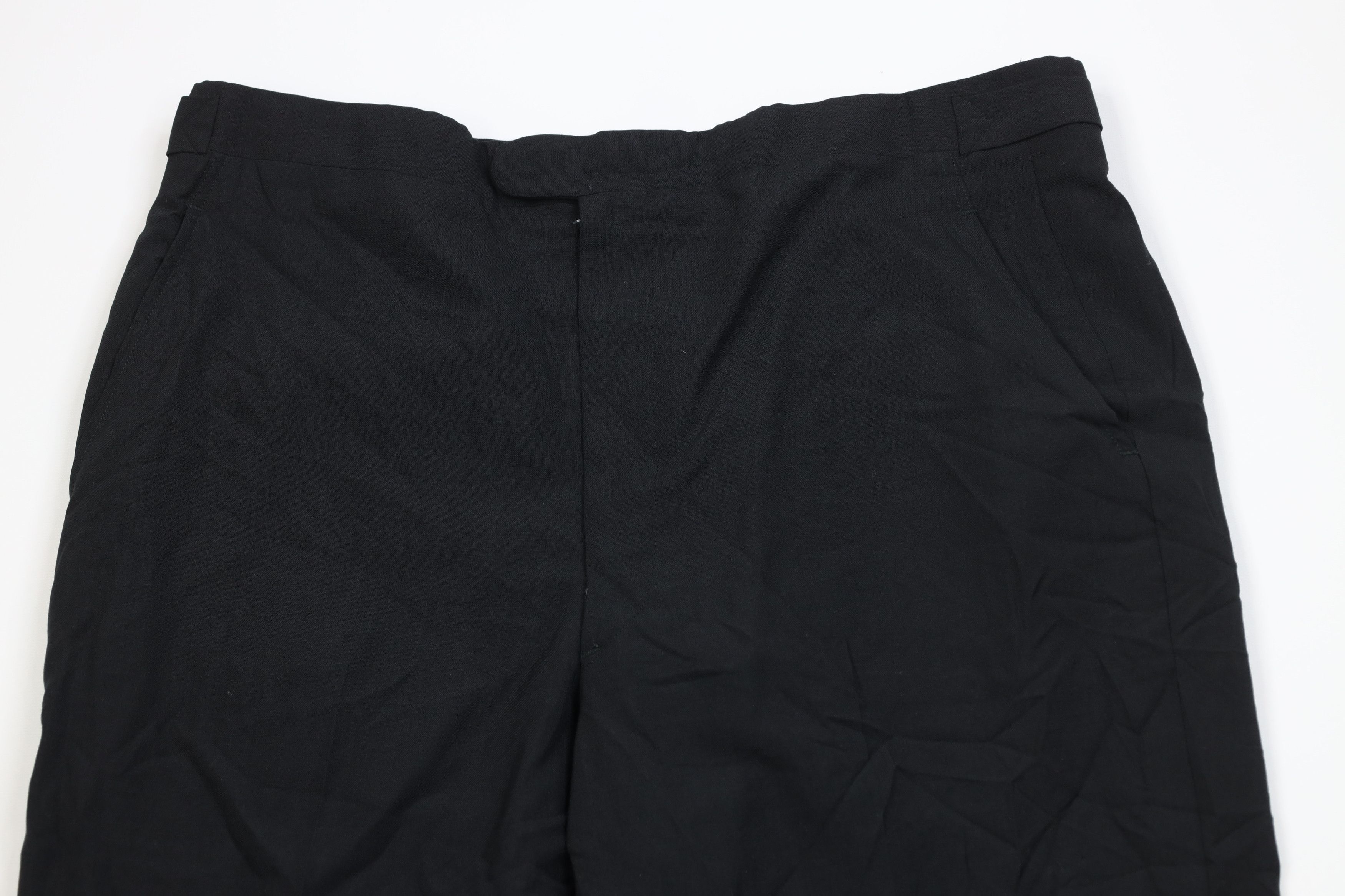 Vintage Vintage 50s Streetwear Gabardine Knit Chino Pants Black USA Size US 34 / EU 50 - 2 Thumbnail