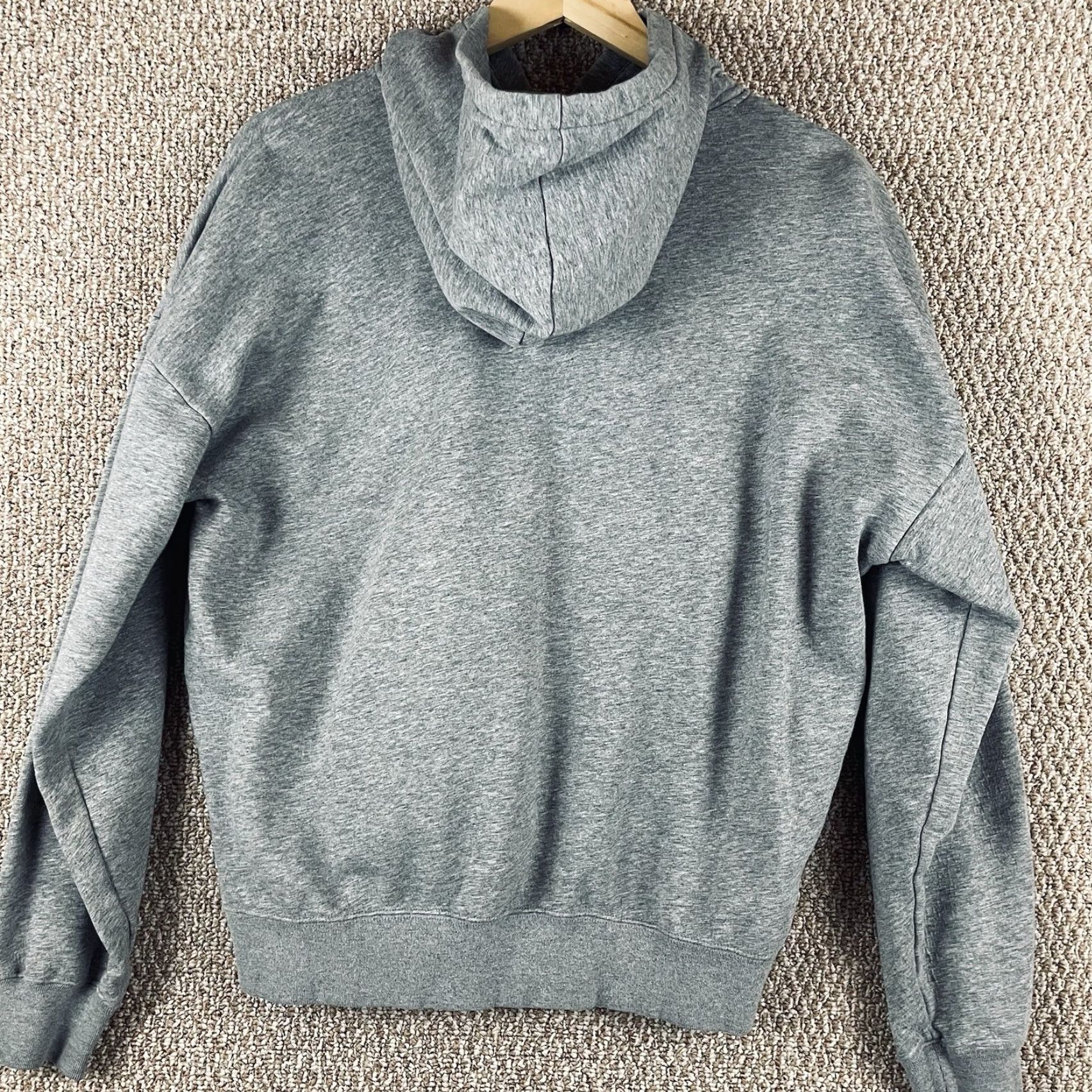 Adidas Adidas Hoodie Mens Large Gray Fleece Pullover Big Logo Athletic Sweatshirt R3 Size US L / EU 52-54 / 3 - 7 Thumbnail