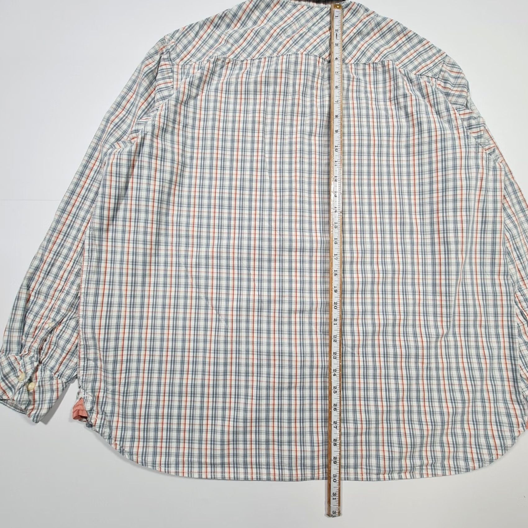Wrangler Wrangler Shirt Mens XL Blue Check Long Sleeve Regular Fit Cotton Button Size US XL / EU 56 / 4 - 7 Thumbnail
