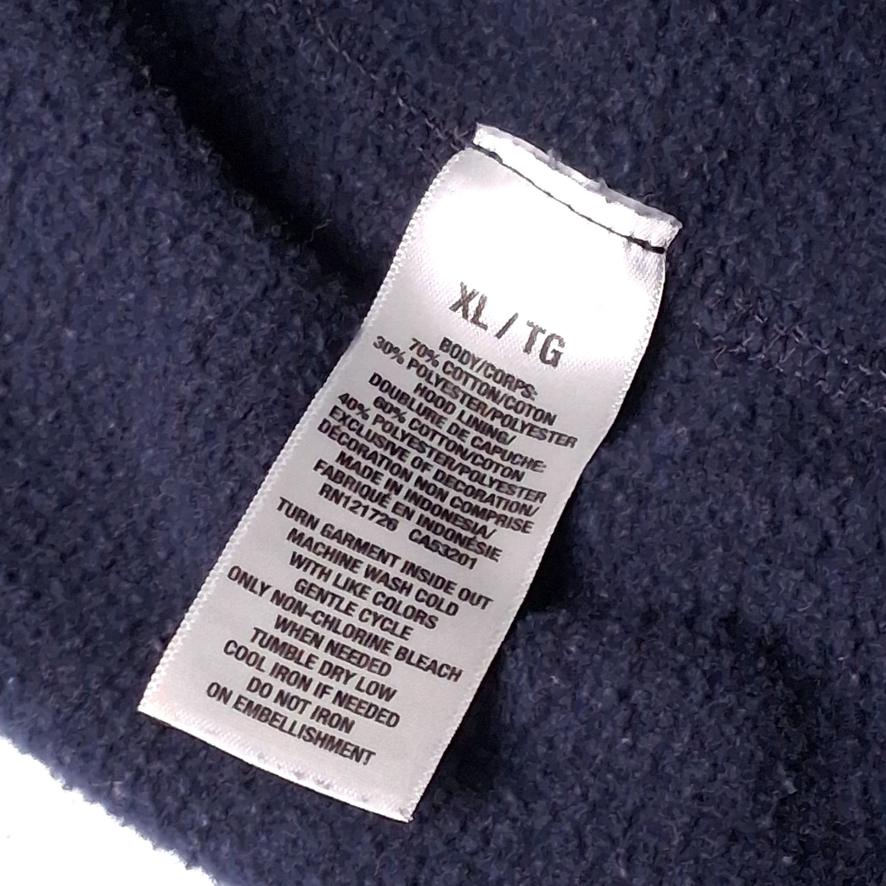 Vintage VINTAGE Aeropostale Hoodie Hooded Sweatshirt Women XL Blue Full Zip Thermal Hood Y2K Size XL / US 12-14 / IT 48-50 - 7 Thumbnail