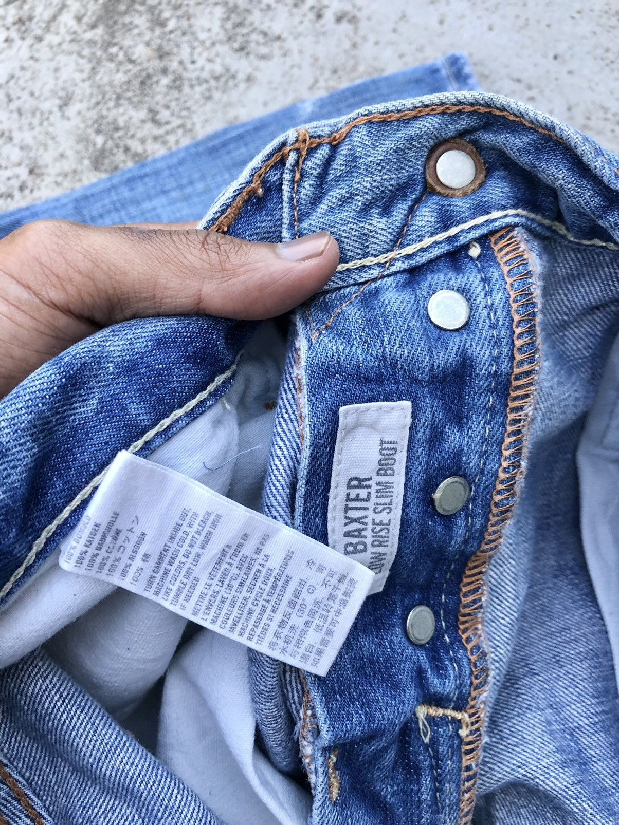 Abercrombie & Fitch FLARED A&F WASHED BLUE DENIM Size US 34 / EU 50 - 5 Thumbnail