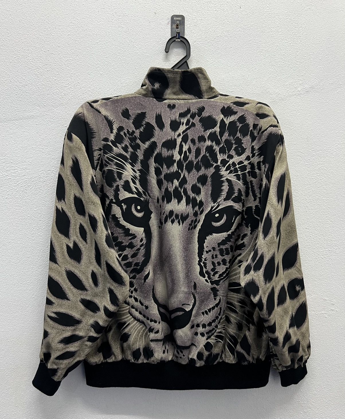 Vintage Vintage Leopard Face Full-Print Bomber Jacket 100% Polyester Size US L / EU 52-54 / 3 - 2 Thumbnail