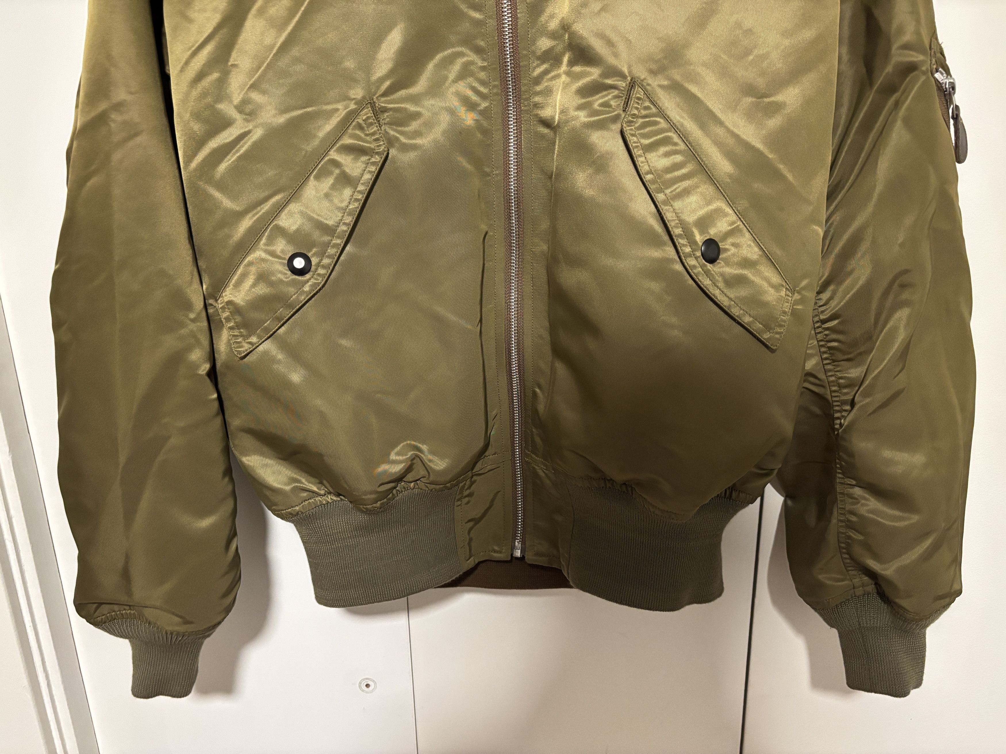 Polo Ralph Lauren $990 Double RL Olive Eagle Reversible Flight Jacket Size US M / EU 48-50 / 2 - 20 Thumbnail