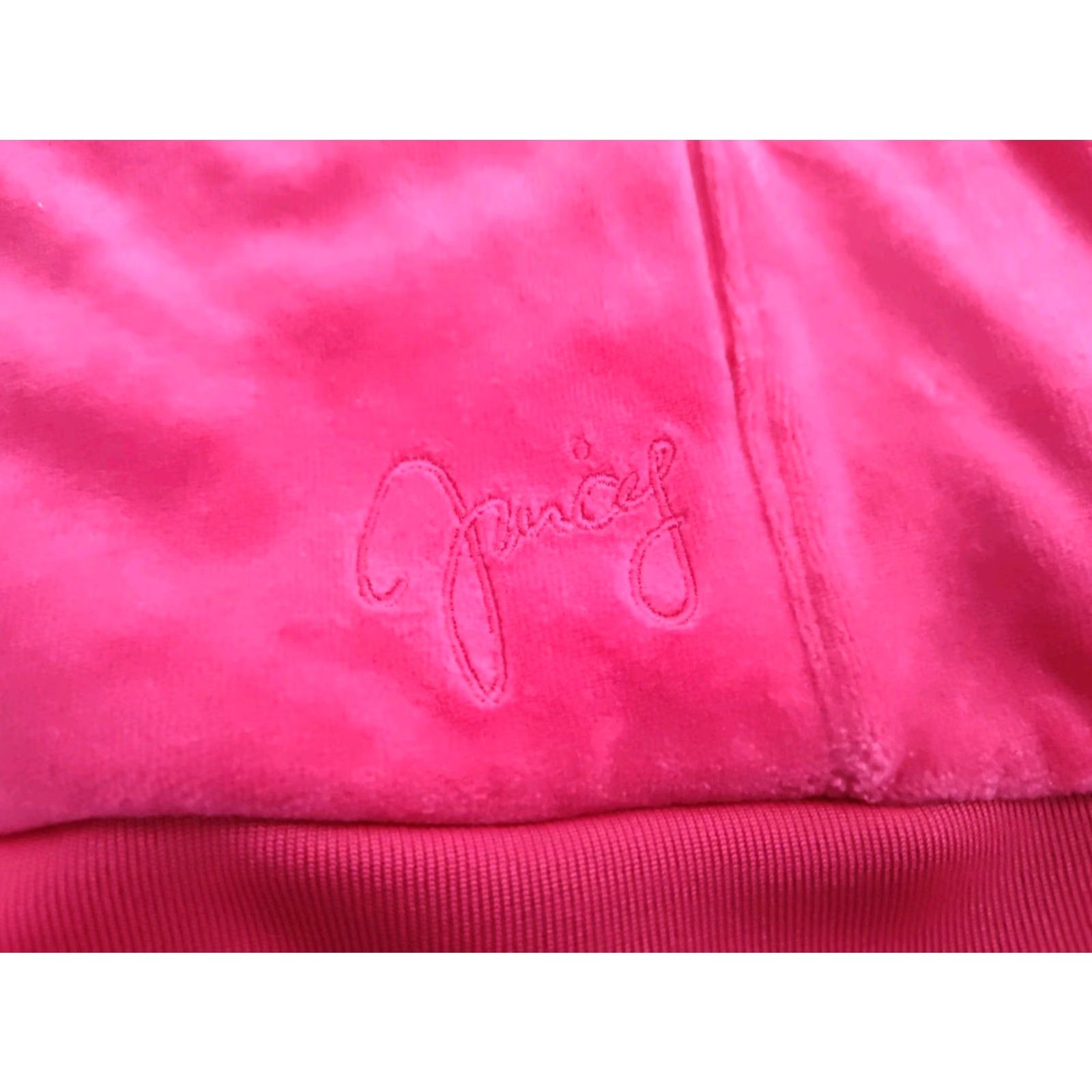 Juicy Couture VINTAGE Juicy Couture Velour Track Jacket Women's Medium Pink Y2K Designer Hip Hop Casual Size M / US 6-8 / IT 42-44 - 7 Thumbnail