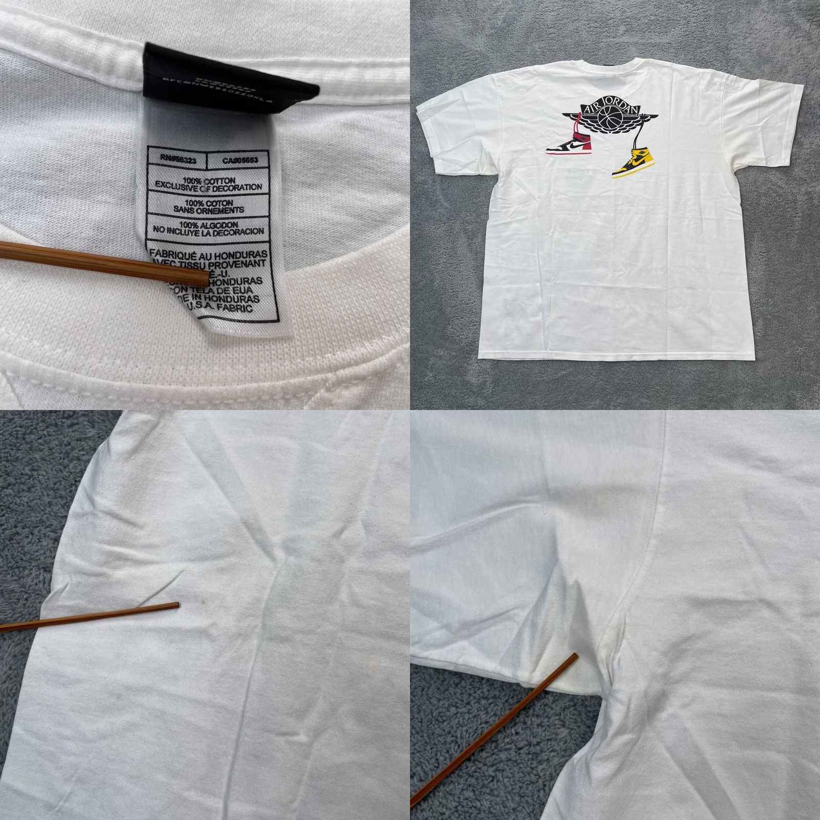Nike VINTAGE Nike Air Jordan Shirt Mens XXL White Wing Logo Graphic Print 23 Basketball Retro 1s Size US XXL / EU 58 / 5 - 8 Thumbnail