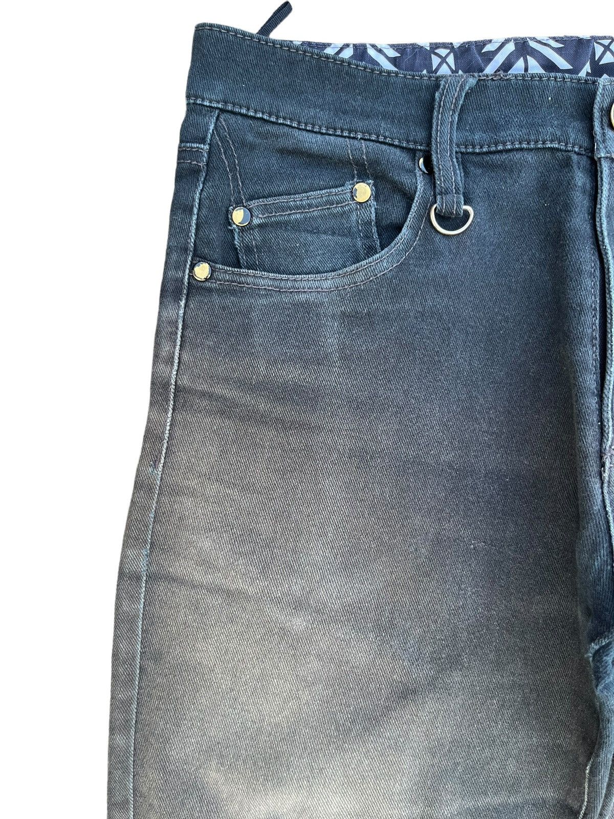 Japanese Brand Vintage Japanese Black Mud Faded Washed Chimayo Pocket Jeans Size US 31 - 7 Thumbnail