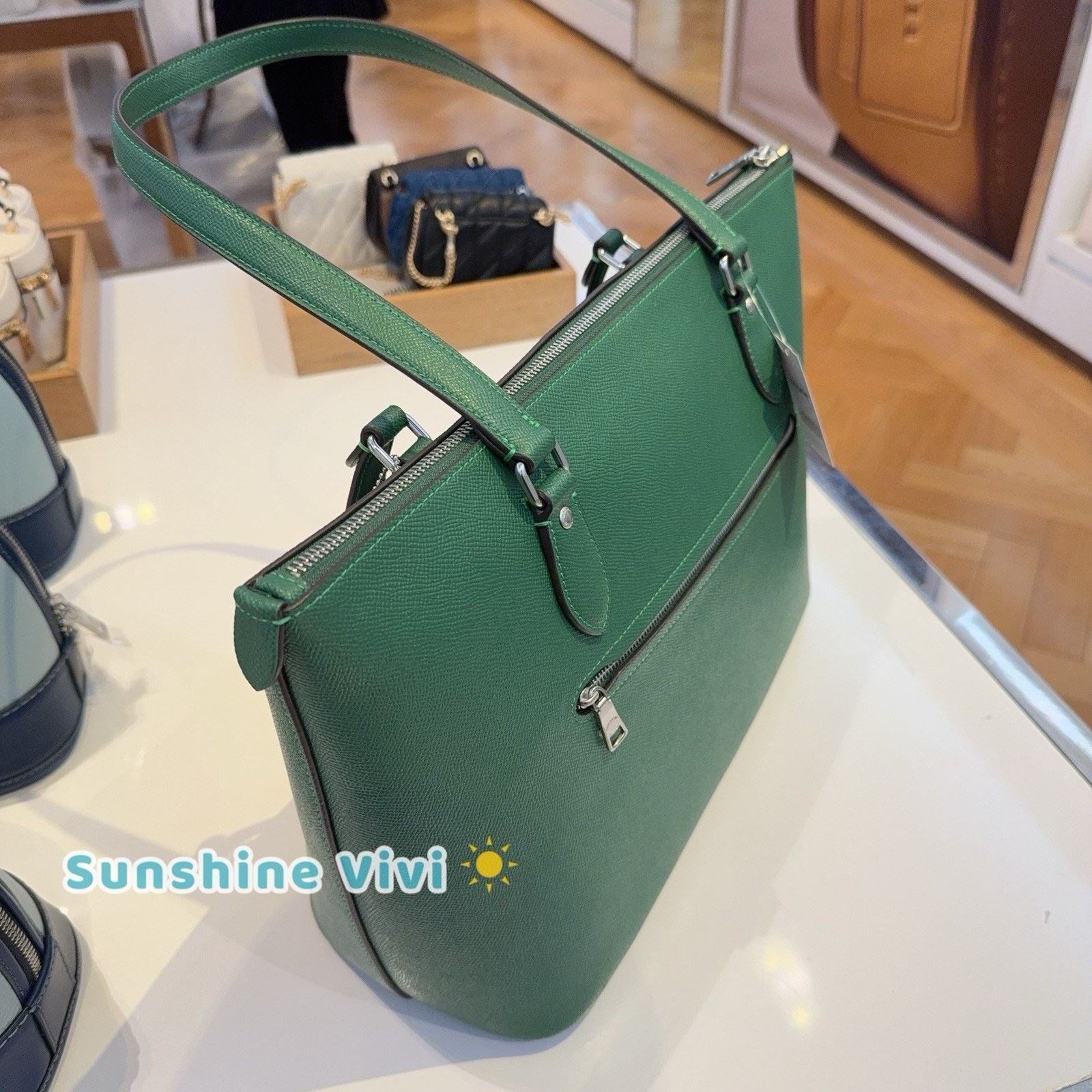 Coach COACH CV402 Gallery Tote Shoulder Bag Leather Shamrock Size ONE SIZE - 5 Thumbnail