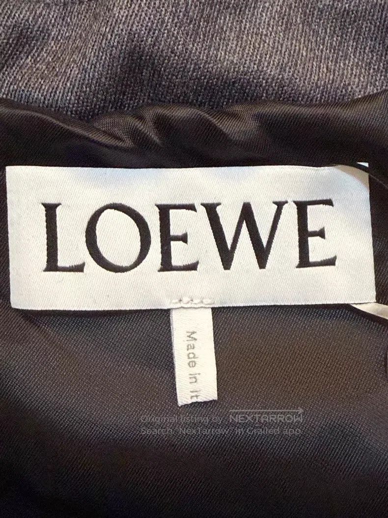 Loewe Loewe Heather gray Anagram wool hooded zip parka Size US M / EU 48-50 / 2 - 3 Thumbnail