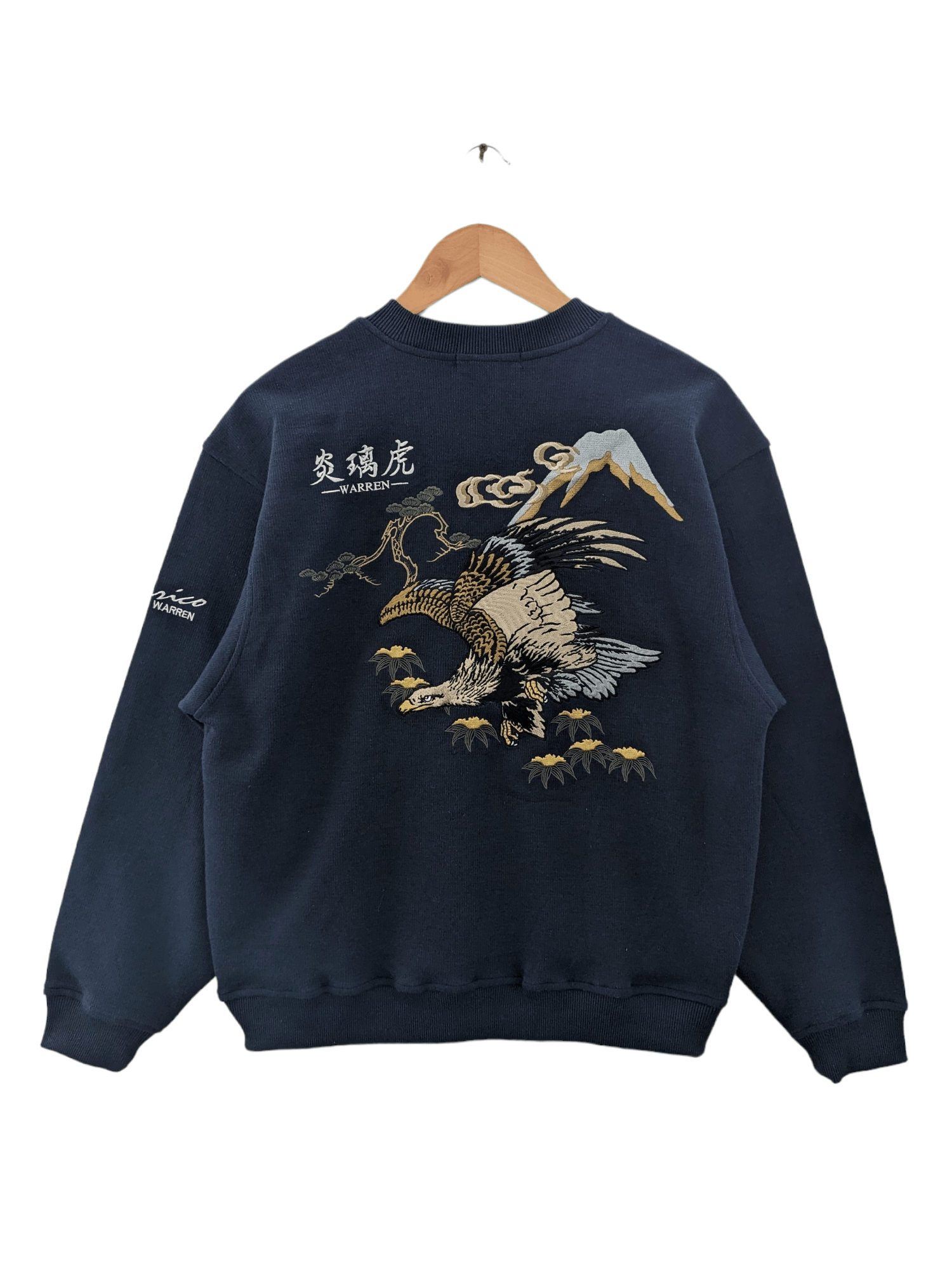Japanese Brand Vintage Sukajan Sweatshirt Embroidered by Enrico Warren Size US M / EU 48-50 / 2 - 1 Thumbnail