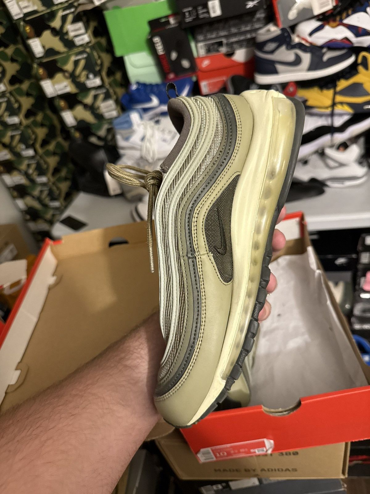 Nike Nike airmax 97 Neutral olive sz10w/8.5m Size US 8.5 / EU 41-42 - 3 Thumbnail