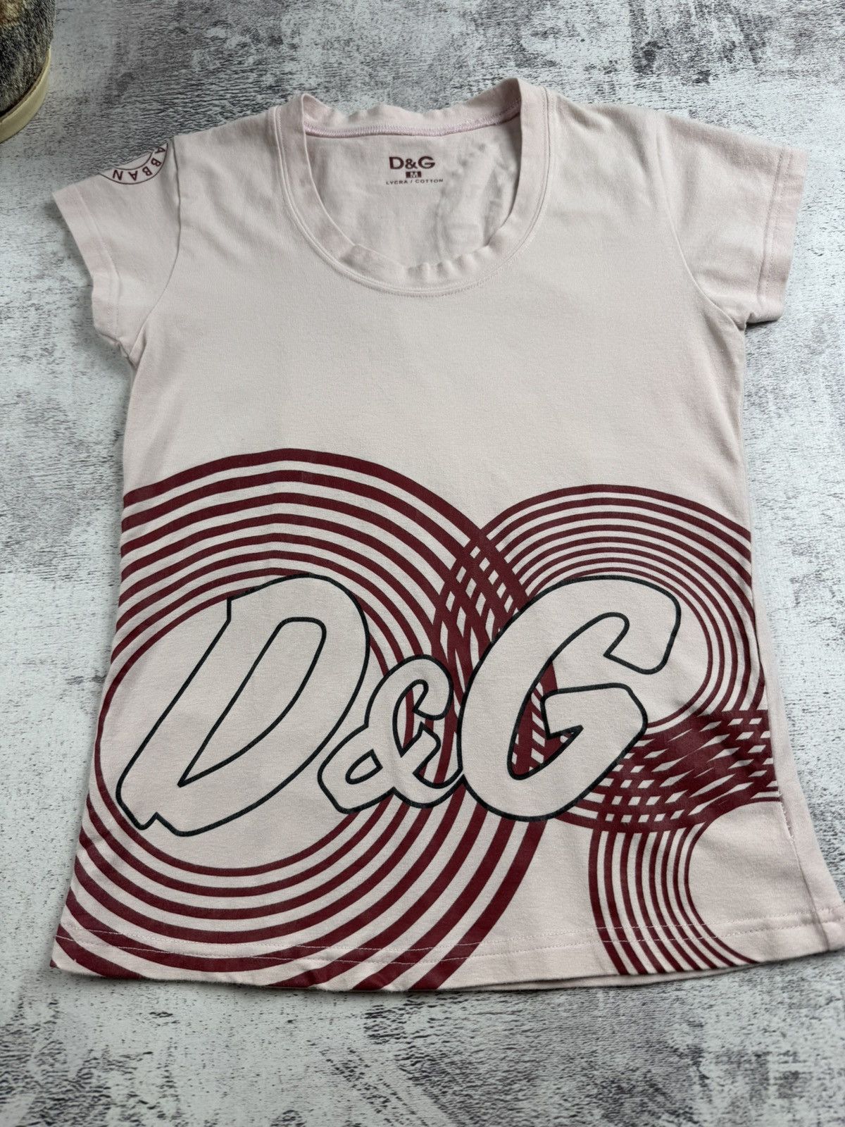 Dolce & Gabbana Dolce & Gabbana Slim Cotton Lycra Vintage Y2K Logo Jersey Women’s T Shirt Top Size M / US 6-8 / IT 42-44 - 6 Thumbnail
