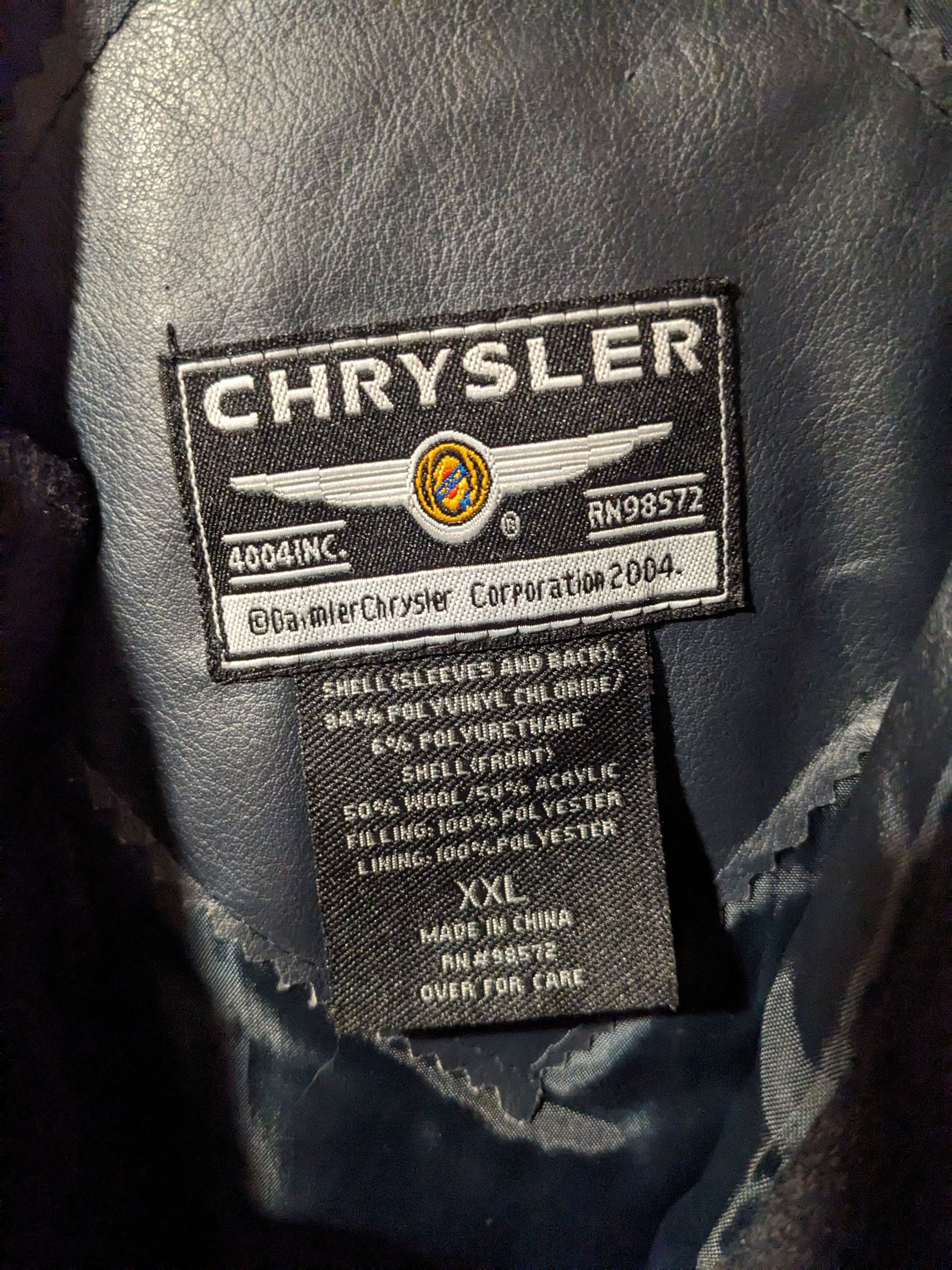 Chrysler × Vintage Vintage Chrysler Motors XX-Large Black Blue Varsity Jacket Size US XXL / EU 58 / 5 - 11 Thumbnail