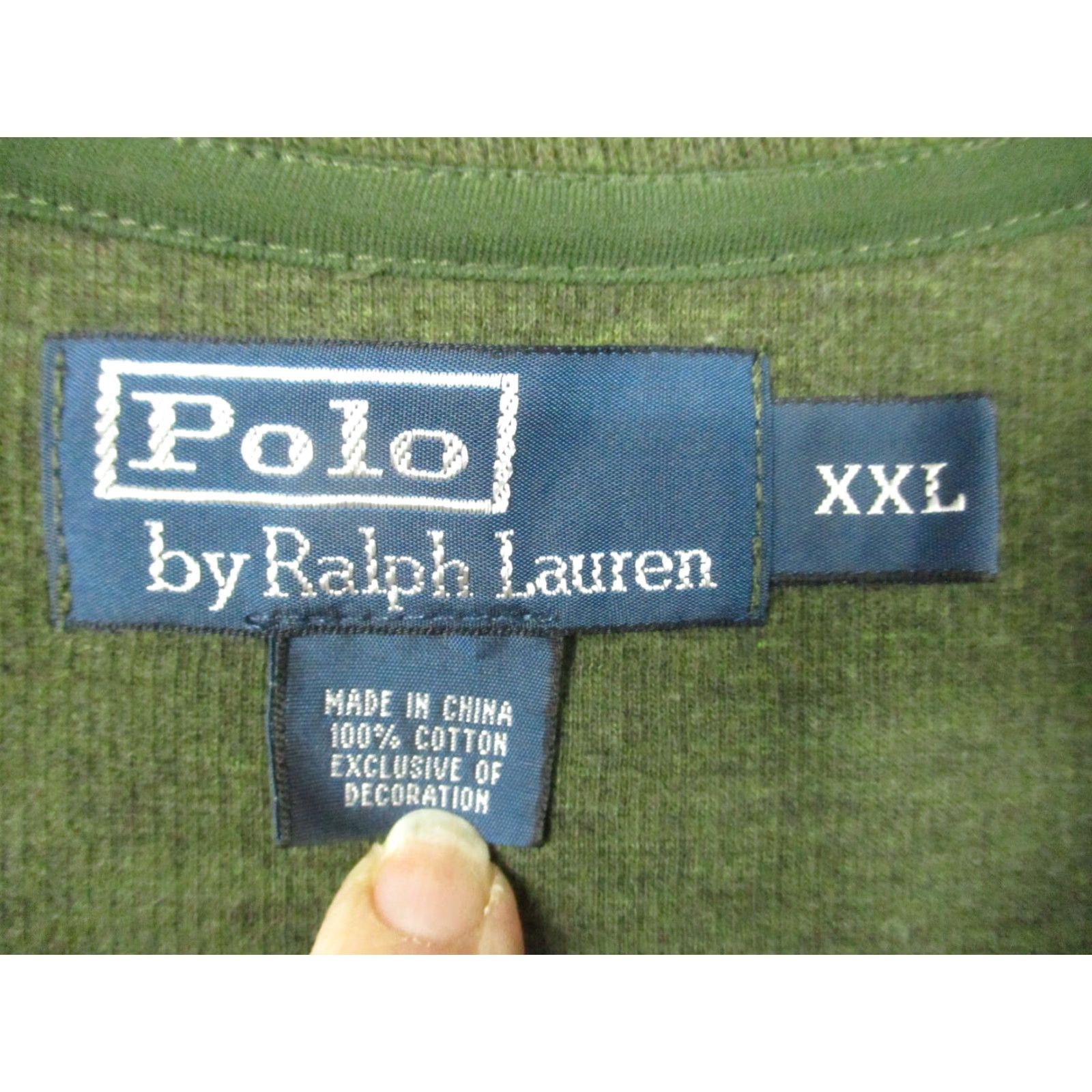 Polo Ralph Lauren Polo Ralph Lauren Mens Sweater Pullover 2XL Green Half Zip Mock Neck Pony Logo Knit Cotton, 1/2 Zip, Heavyweight, All Seasons, Classic Preppy,Mens Size US XXL / EU 58 / 5 - 4 Thumbnail
