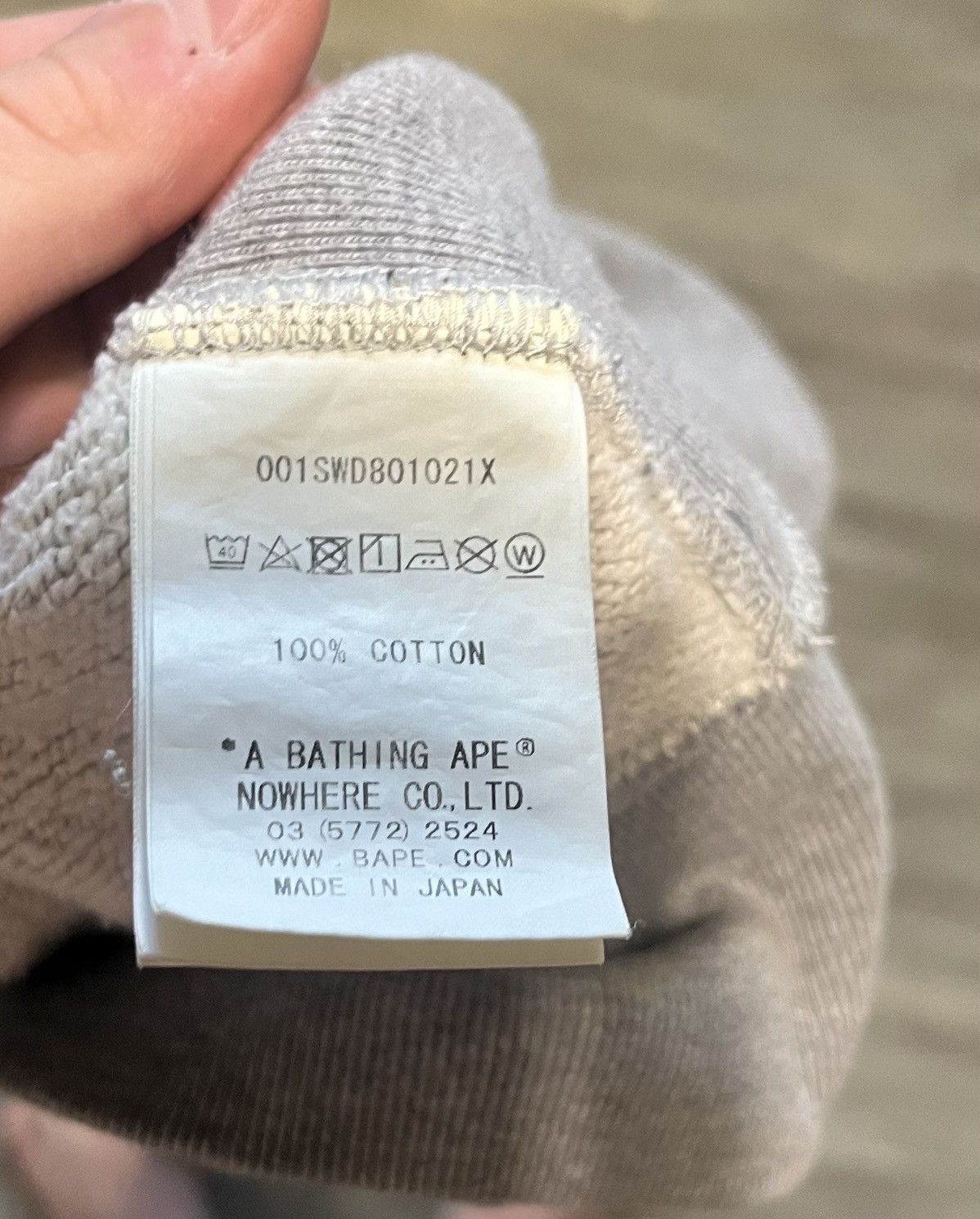 Bape Bape Monogram Crewneck Grey Size US M / EU 48-50 / 2 - 4 Thumbnail