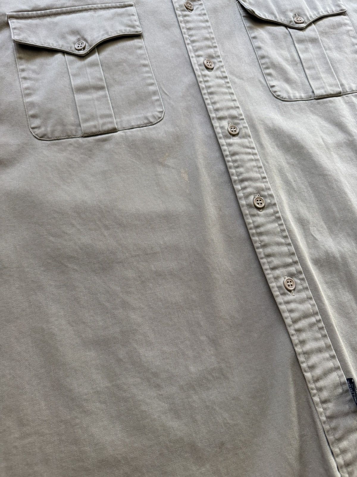 RRL Ralph Lauren Vintage Double RL RRL Military Shirt Button up Henley Collar Size US XL / EU 56 / 4 - 4 Thumbnail