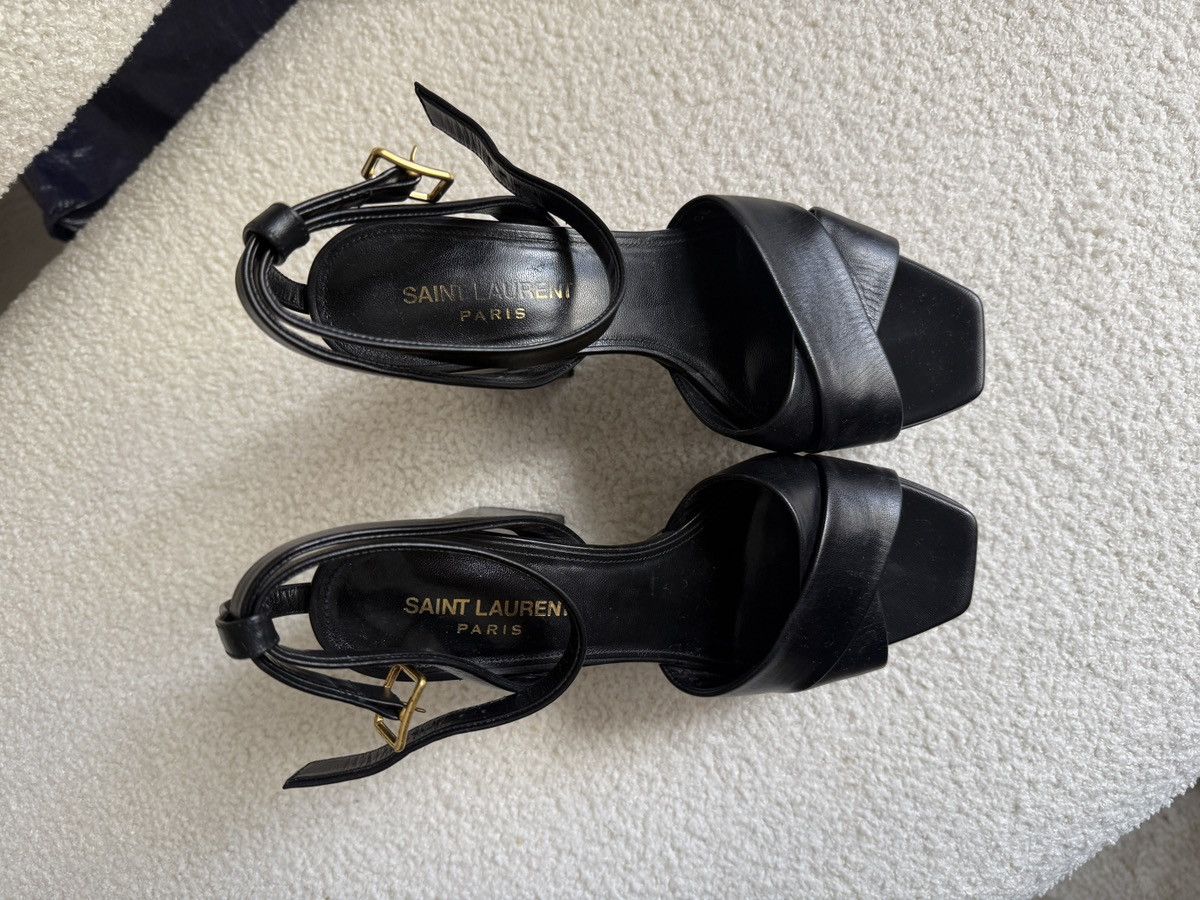 Yves Saint Laurent YSL Platform Block Heel Sandals Size US 7 / IT 37 - 2 Thumbnail