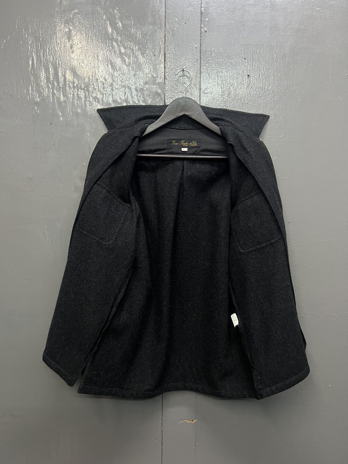 Japanese Brand Euro Taylor & Co Wool Zipper Jacket Size US M / EU 48-50 / 2 - 6 Thumbnail