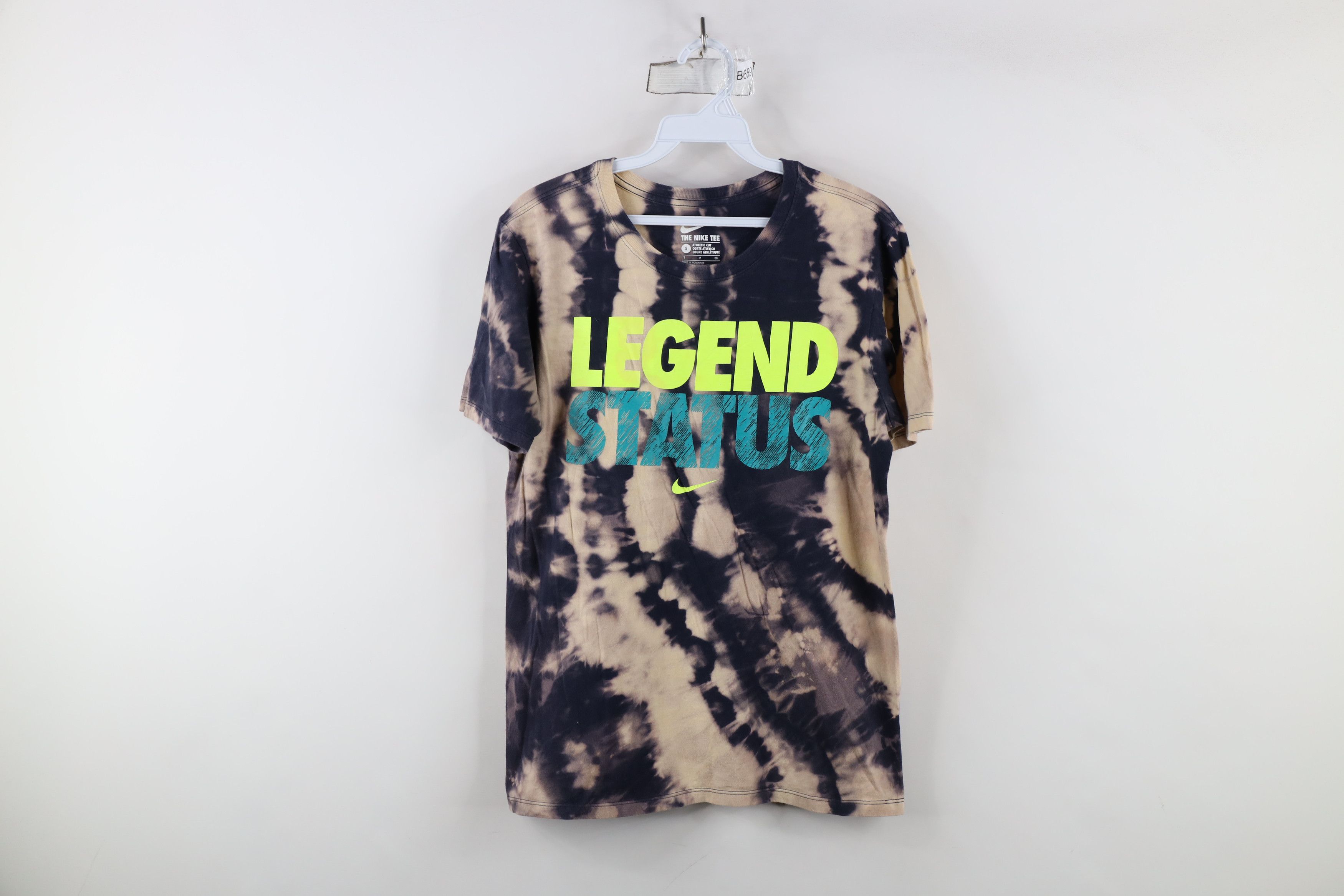 Nike × Vintage Y2K Nike Scott Center Swoosh Legend Status Acid Wash T-Shirt Size US S / EU 44-46 / 1 - 1 Thumbnail