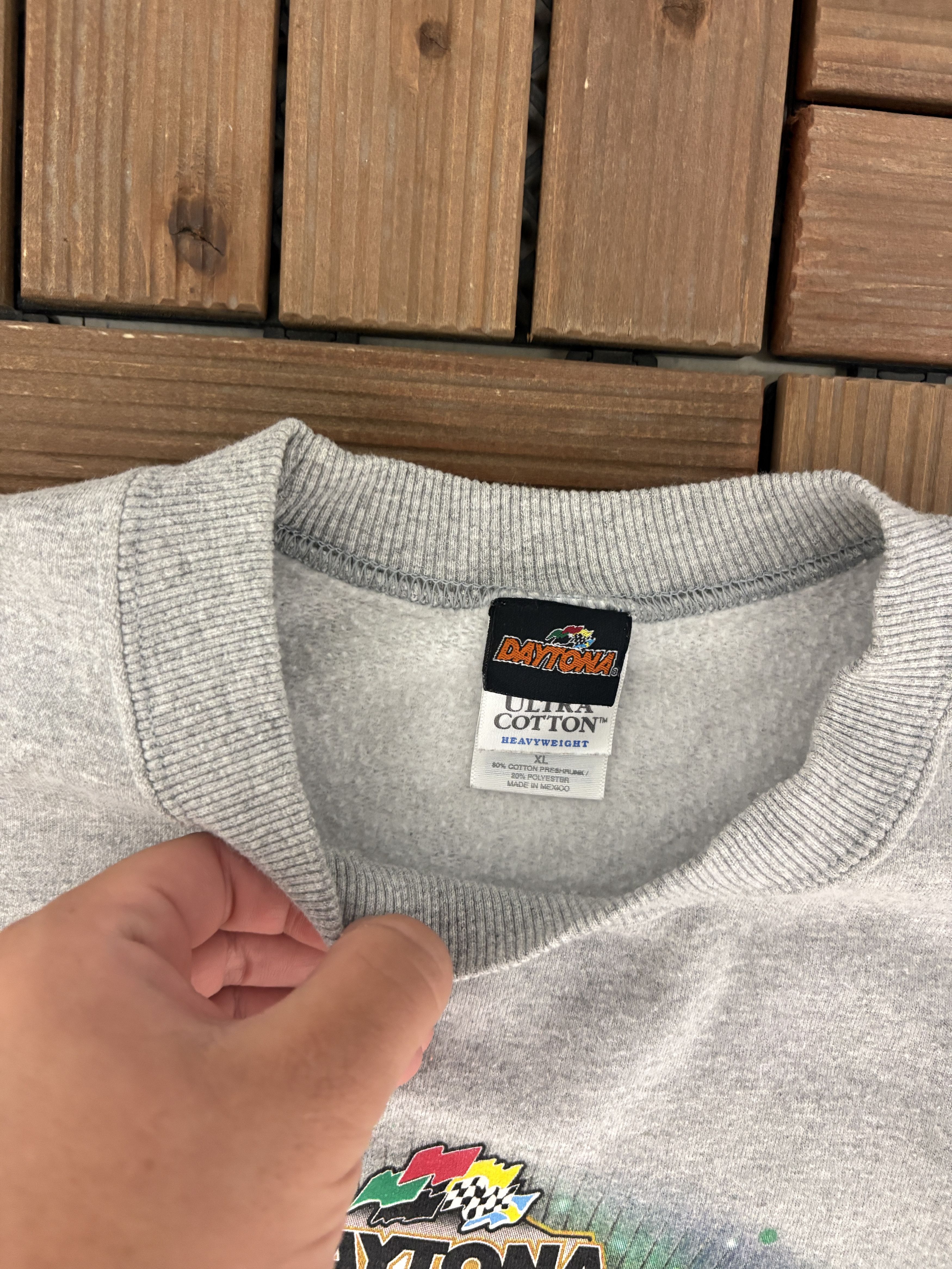 Vintage Daytona 500 2004 Disney Vintage Grey Crewneck Sweater Size US XL / EU 56 / 4 - 6 Thumbnail