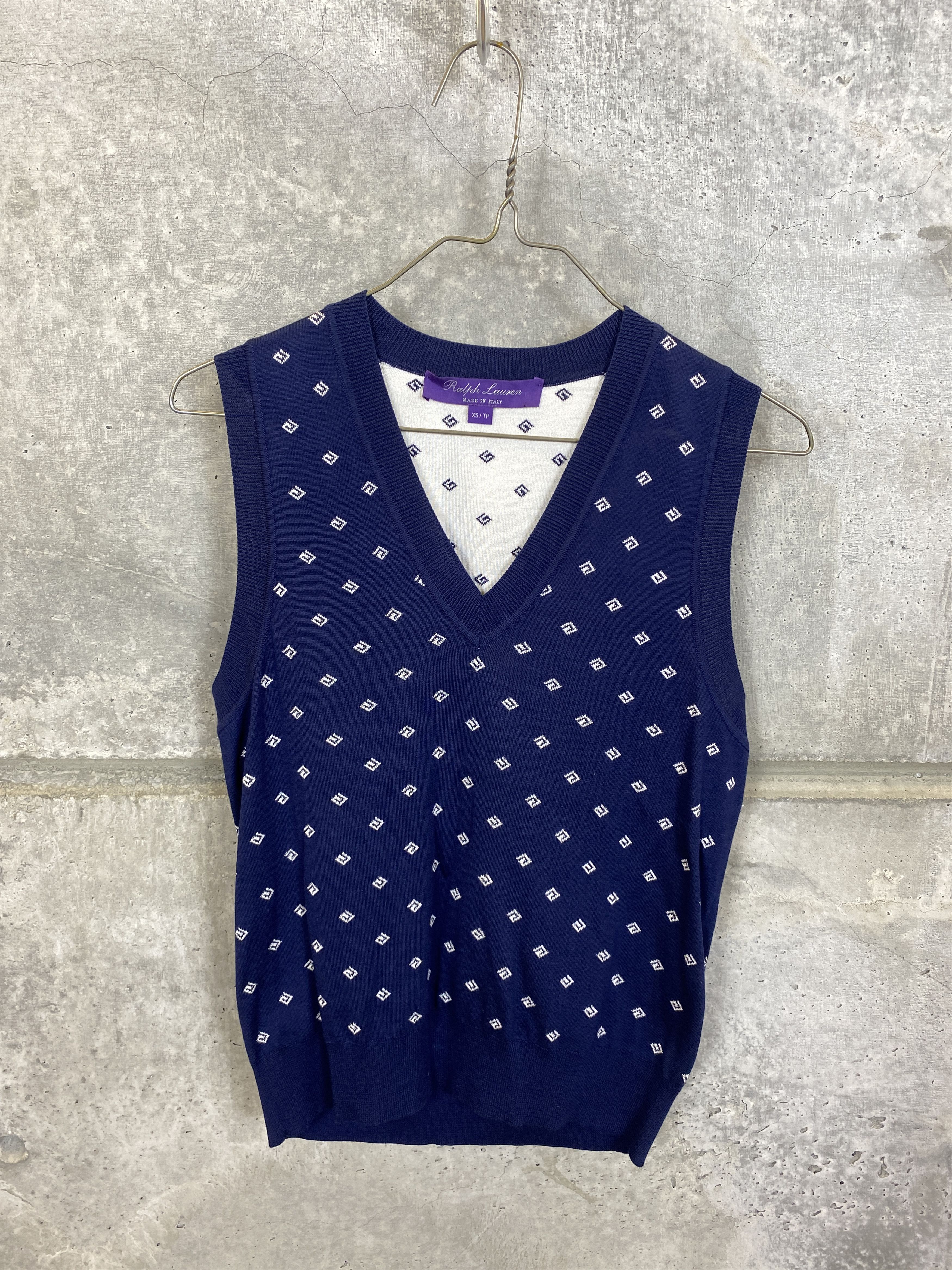 $795 RALPH LAUREN PURPLE LABEL MULBERRY SILK VEST