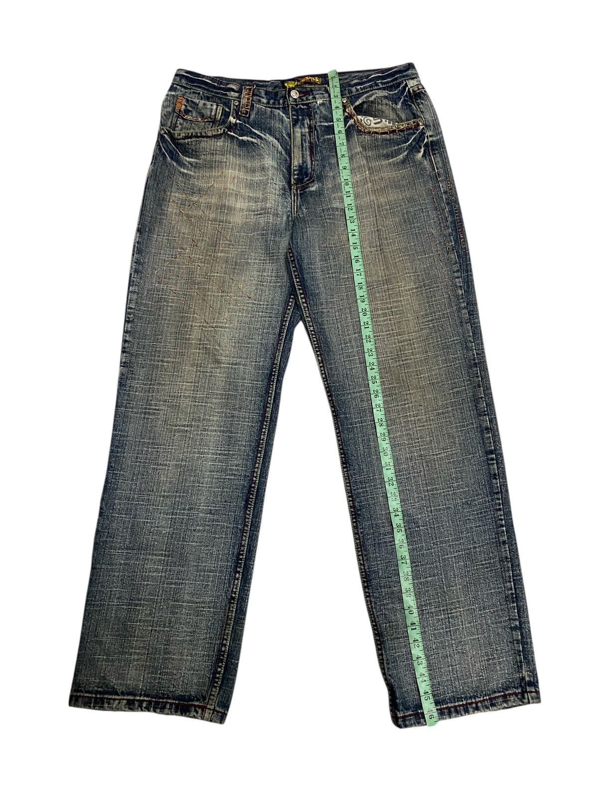 Japanese Brand × Vintage Vintage Miskeen Wideleg Denim Jeans Size US 38 / EU 54 - 15 Thumbnail