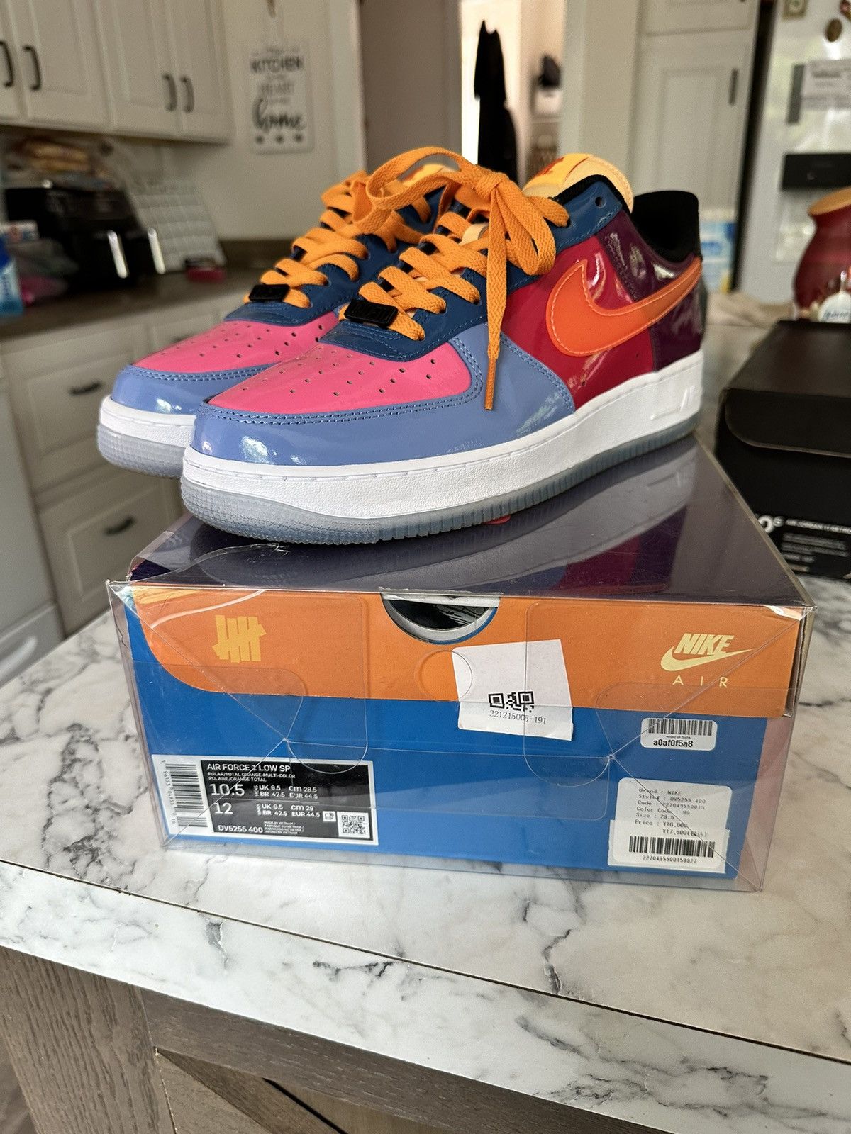 image of Nike Af1 X Undefeated Shoes in Pink, Men's (Size 10.5)