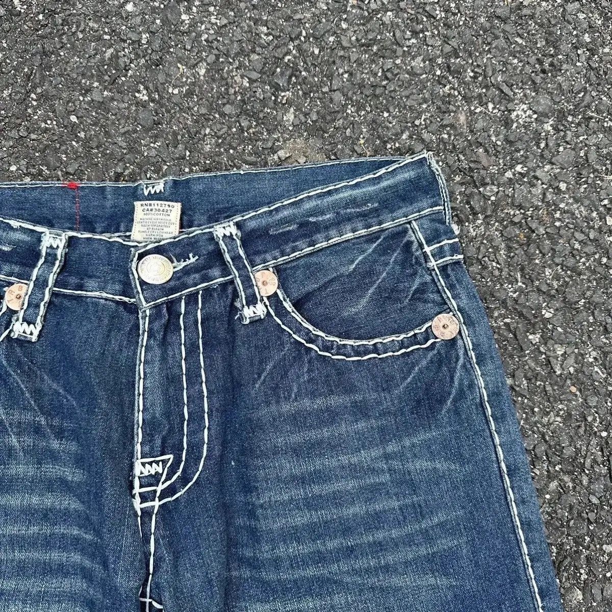 True Religion VINTAGE TRUE RELIGION JEANS BIG STITCH DENIM VERY RARE PANTS Size US 34 / EU 50 - 5 Thumbnail