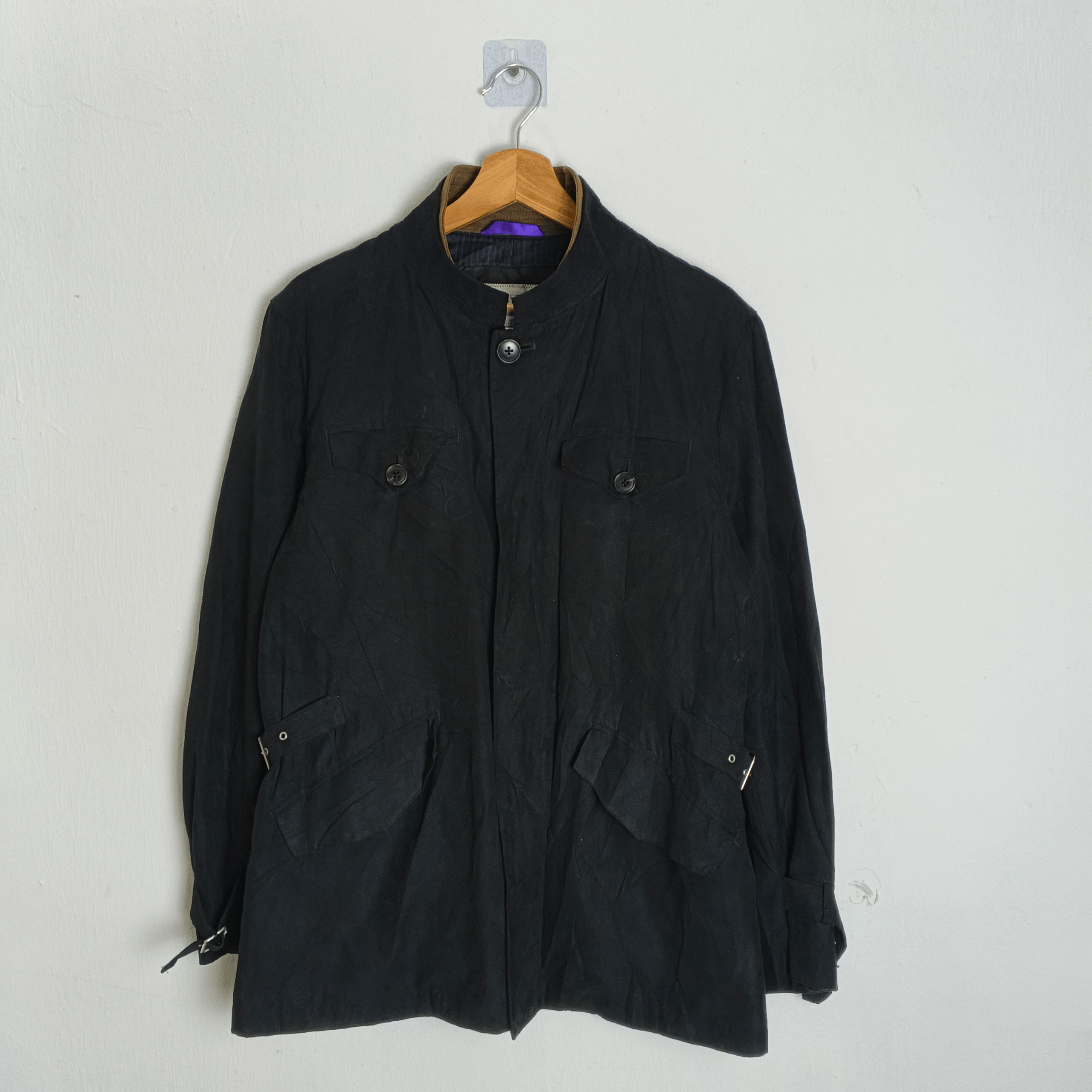 Yohji Yamamoto Vintage Kansai Yamamoto Faux Suede Buckle Jacket Size US L / EU 52-54 / 3 - 1 Thumbnail