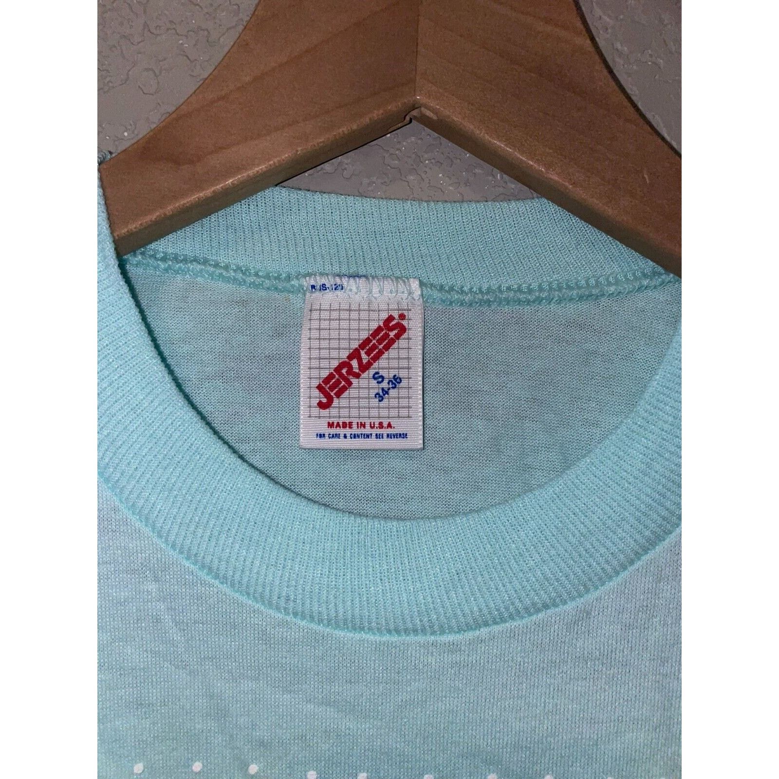 Jerzees 1980s Vintage Pennsylvania Shirt Teddy bear Blue Tee VTG M Size US S / EU 44-46 / 1 - 8 Thumbnail