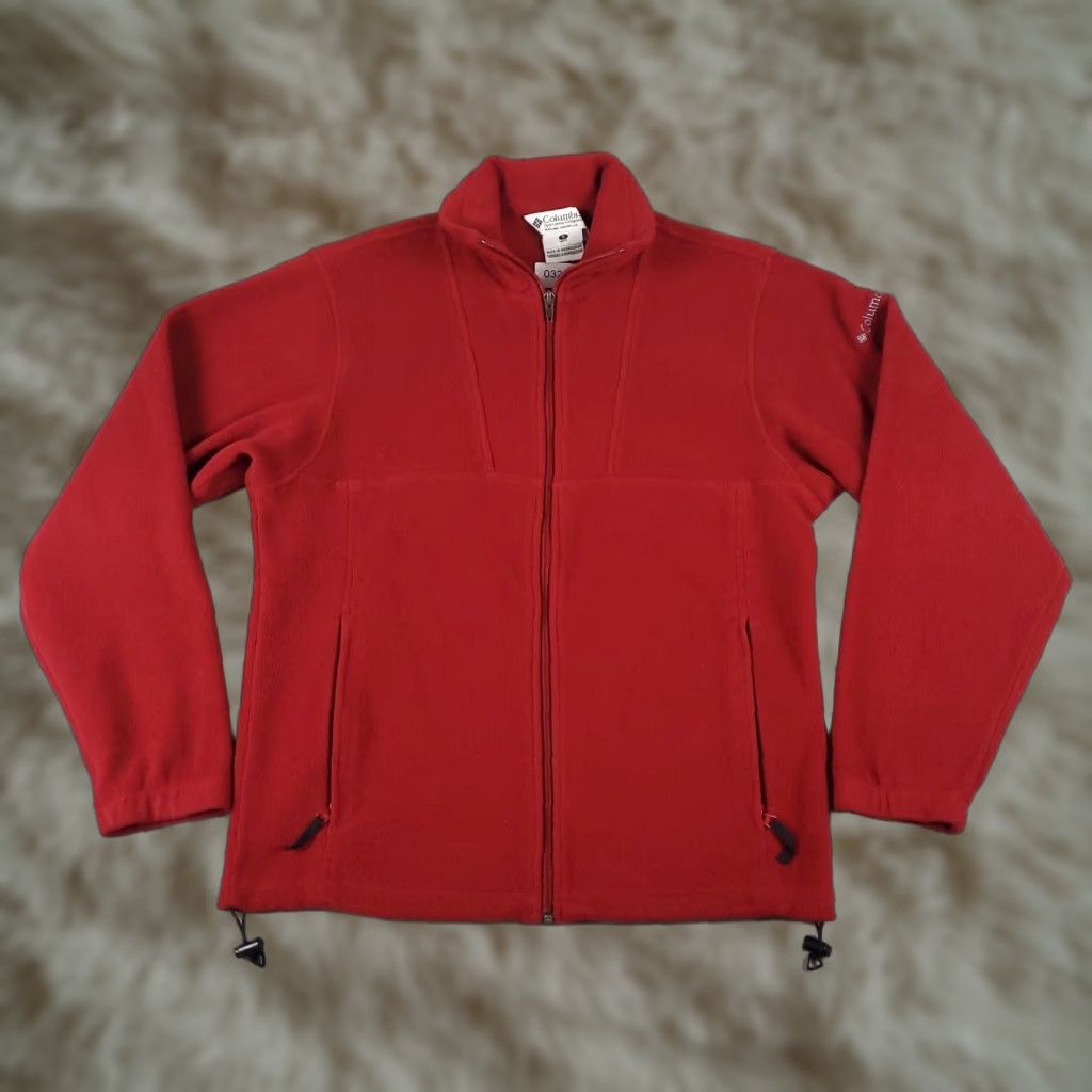 Vintage Columbia Sweater Mens Small Red Fleece Full Zip Up Outdoor Shirt Size US S / EU 44-46 / 1 - 1 Thumbnail