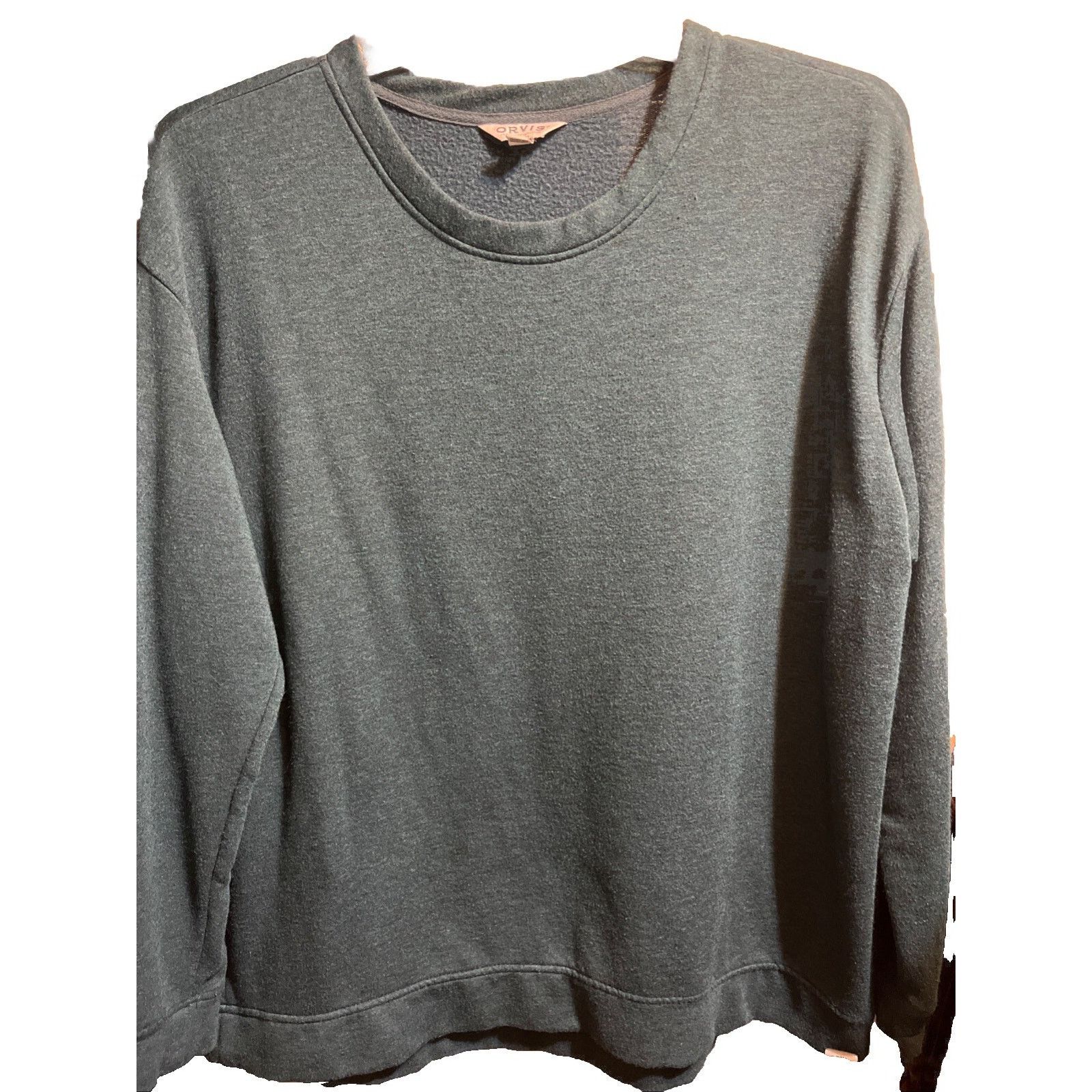 Orvis Orvis Mens Crew Neck Pullover Size XL Blue Green LS Modal Size US XL / EU 56 / 4 - 1 Thumbnail