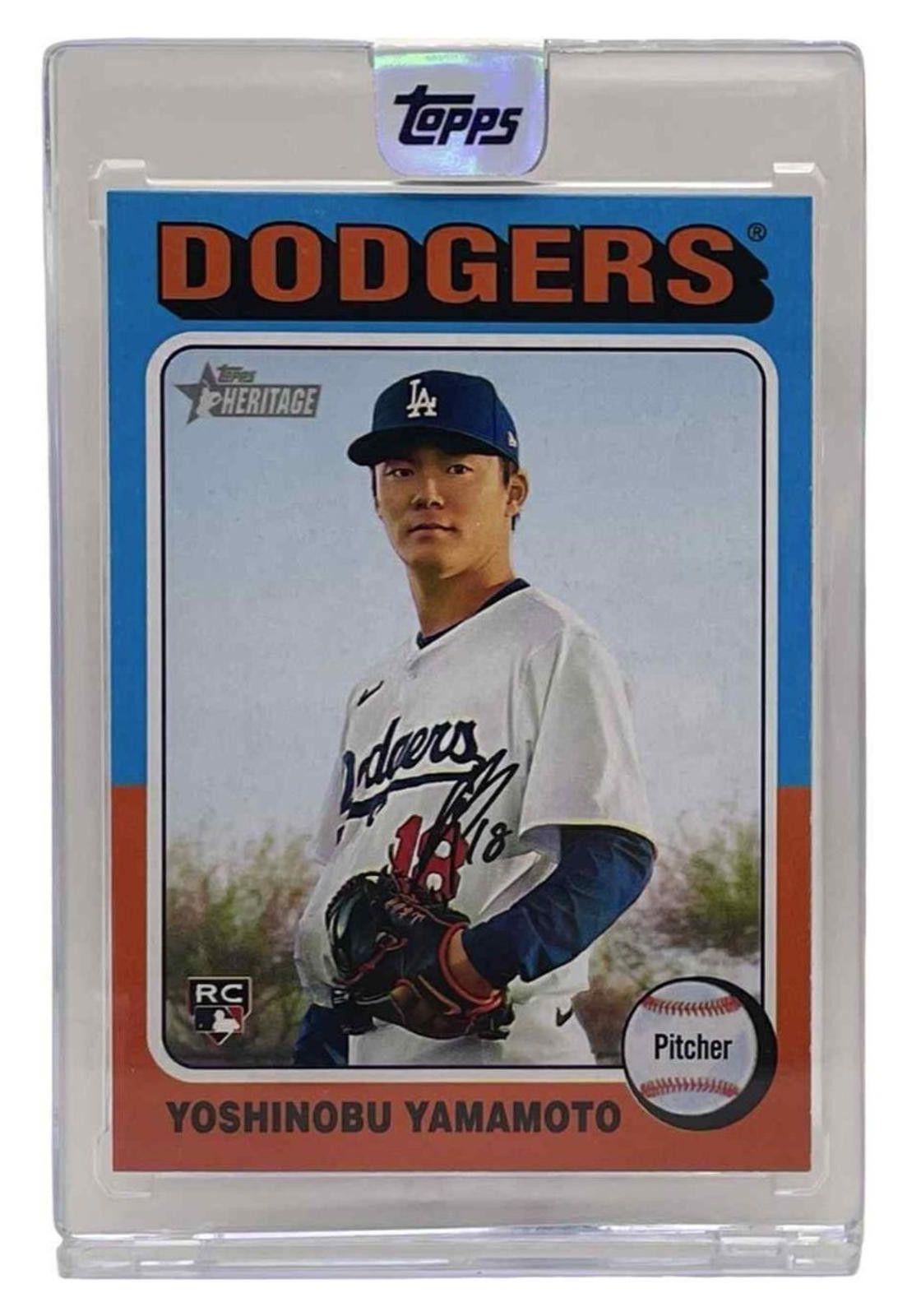 Other 2024 Topps Heritage High #553 Yoshinobu Yamamoto Rookie (RC) Size ONE SIZE - 2 Thumbnail