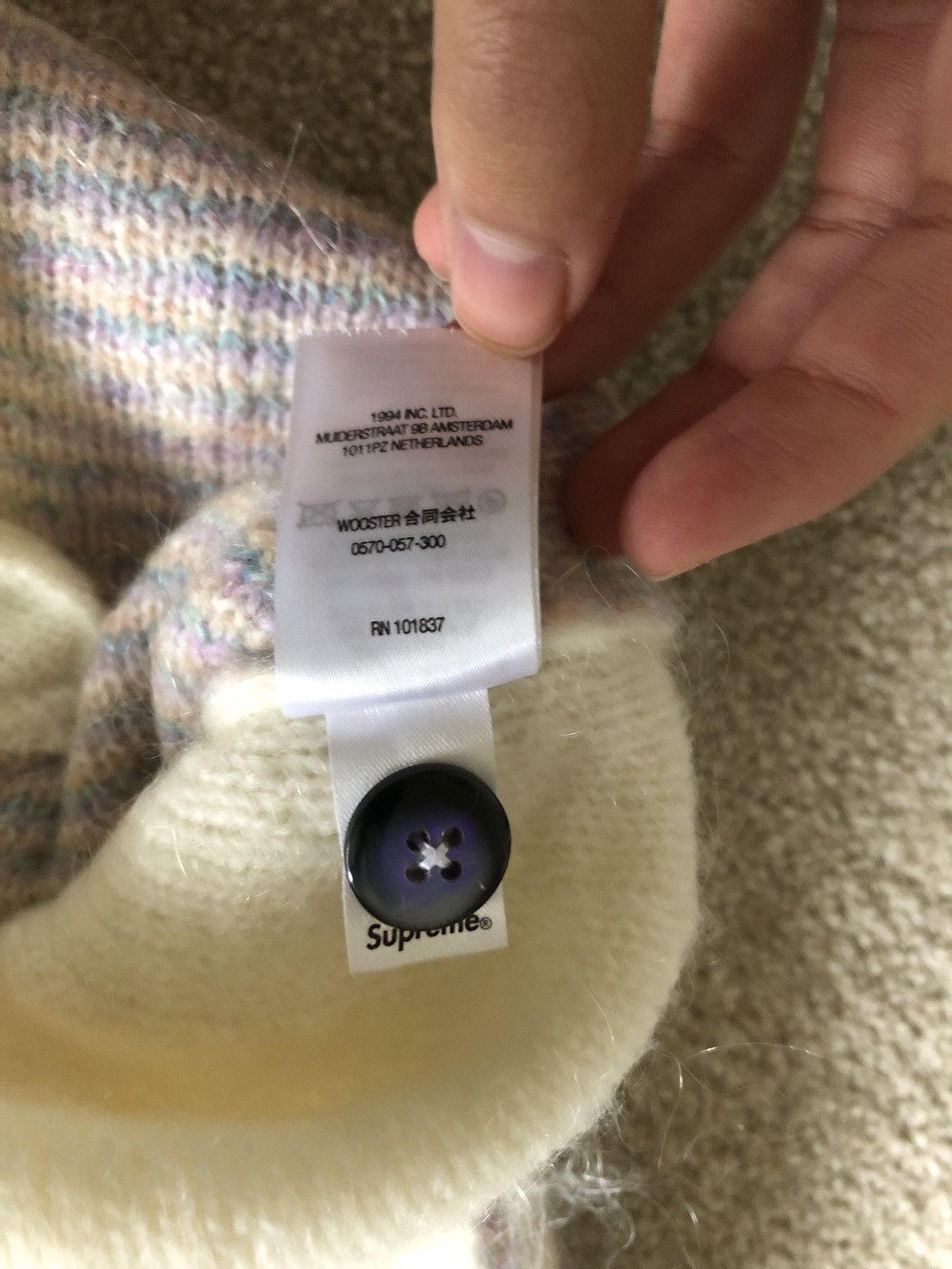 Supreme Supreme Brushed Grid Cardigan S Size US S / EU 44-46 / 1 - 5 Thumbnail