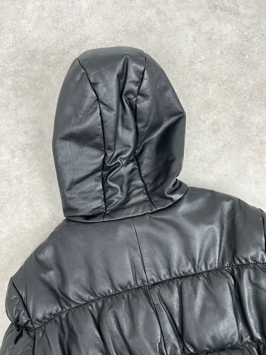 Armani 2000s Armani Black Puffer Leather Jacket Size XS / US 0-2 / IT 36-38 - 7 Thumbnail