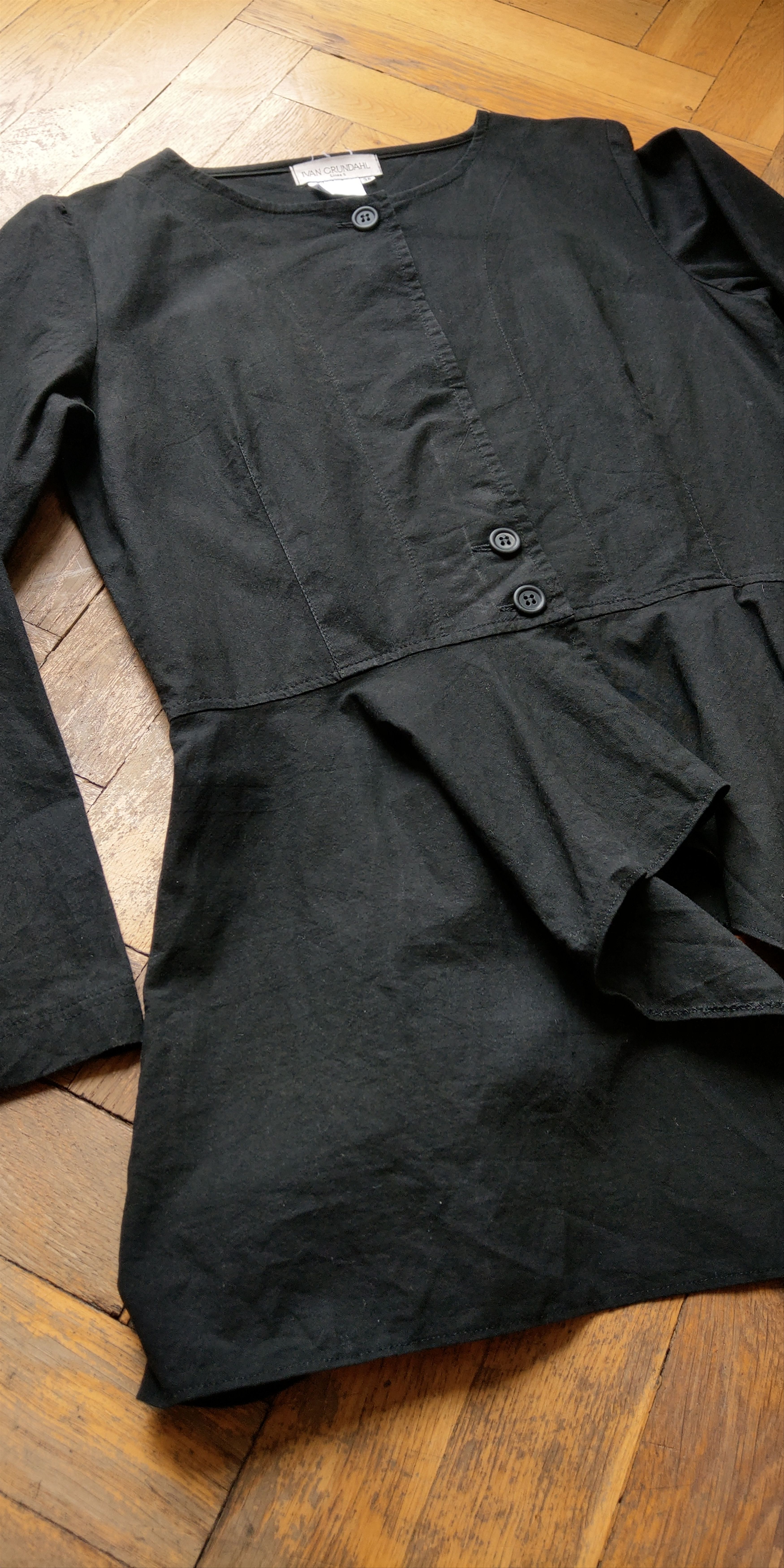 Ivan Grundahl Asymmetric Dress Shirt Goth Tunic Darkfashion Noir Vintage M Size M / US 6-8 / IT 42-44 - 10 Thumbnail