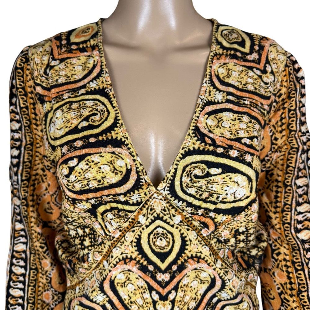 Free People Free People Wild & Free Black Combo Blouse Size S Size S / US 4 / IT 40 - 4 Thumbnail