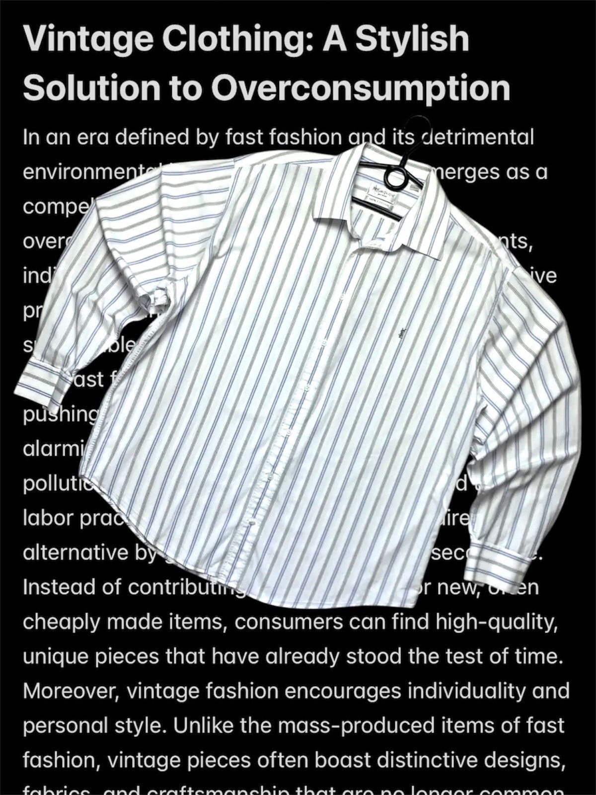 Yves Saint Laurent Vintage Yves Saint Laurent stripes shirt rare logo XL Size US XL / EU 56 / 4 - 1 Thumbnail