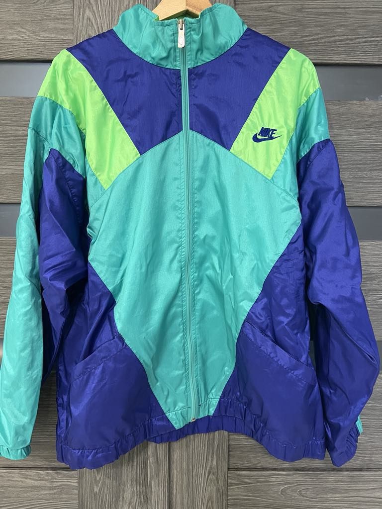 Nike × Vintage 90s Nike nylon jacket old retro American vintage Size US L / EU 52-54 / 3 - 1 Thumbnail