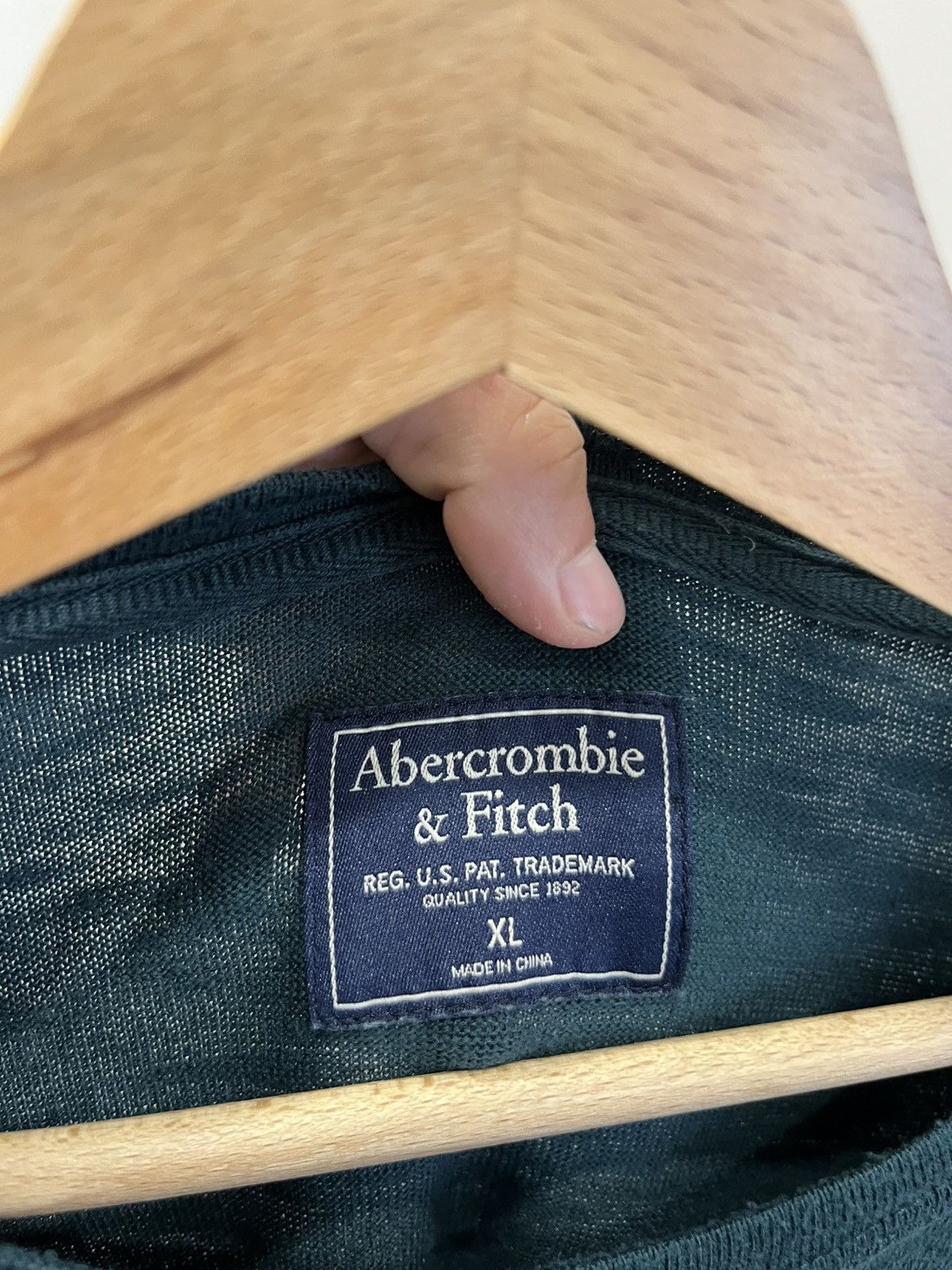 If Six Was Nine Abercrombie & Fitch Sweater Y2K Green Pullover Crew Neck Size US XL / EU 56 / 4 - 4 Thumbnail