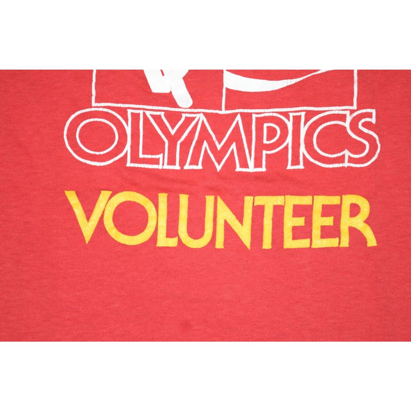 Vintage VINTAGE 80s SPECIAL OLYMPICS VOLUNTEER Coca-Cola Advertising Men's T-Shirt M Red Stedman Size US M / EU 48-50 / 2 - 3 Thumbnail