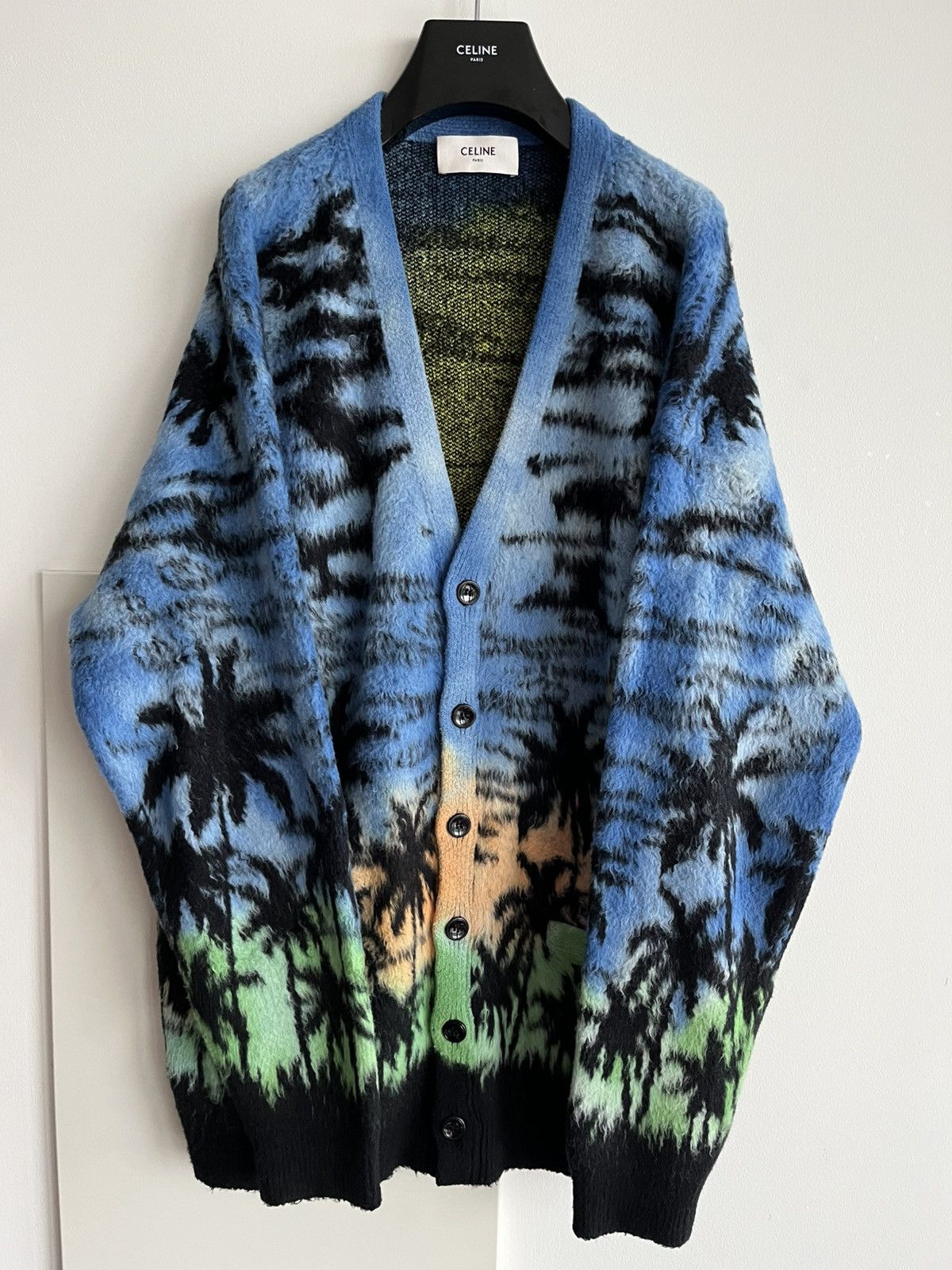 Celine Runway Celine by Hedi Slimane Sunset Cardigan Oversized Size US XXL / EU 58 / 5 - 3 Thumbnail