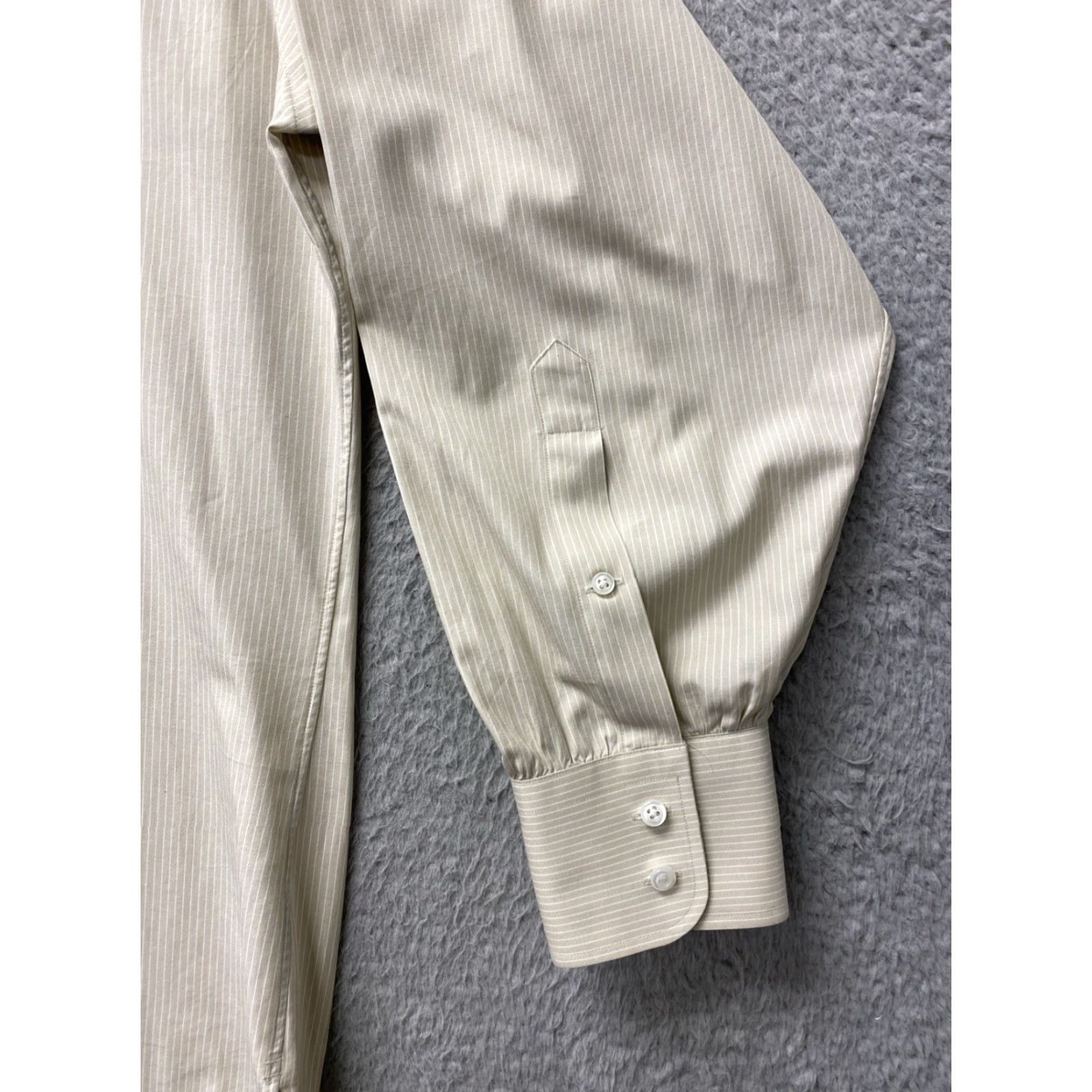 Nordstrom VINTAGE John W. Nordstrom Tan Stripes Button Shirt Mens Large /160-39 Size US L / EU 52-54 / 3 - 4 Thumbnail