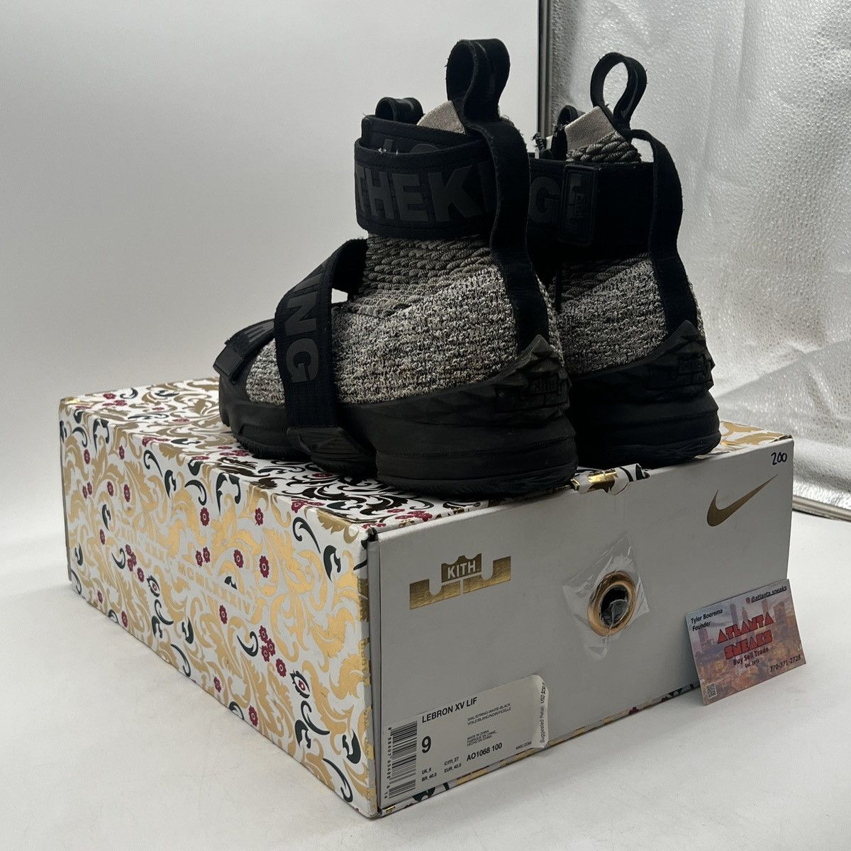 Nike Kith x lebron Lifestyle 15 concrete Size US 9 / EU 42 - 4 Thumbnail