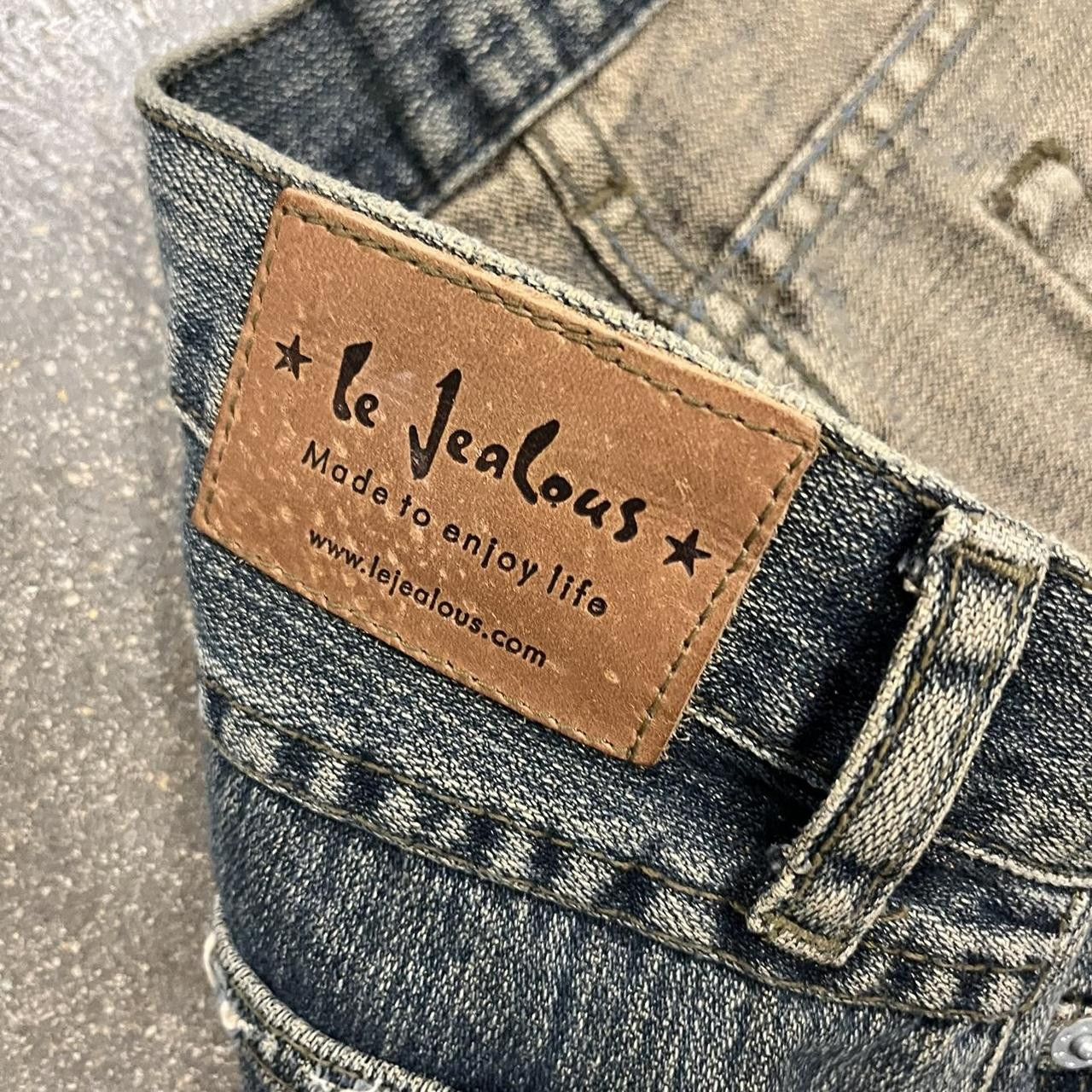 Other Y2K Le Jealous Floral Denim Skirt Size 38" / US 16 / IT 52 - 7 Thumbnail