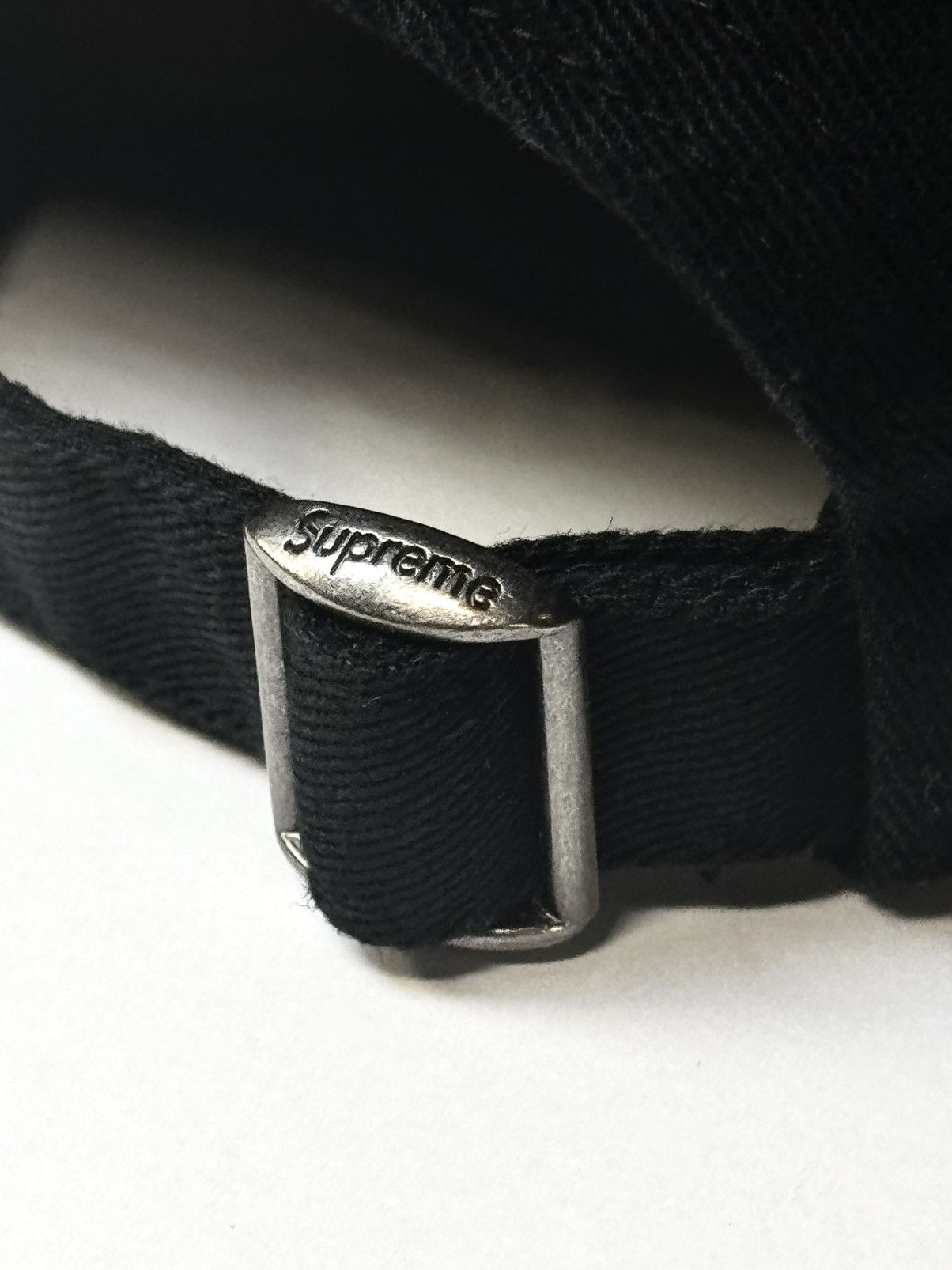 Supreme Supreme Piping 6-Panel Cap Hat Black Size ONE SIZE - 4 Thumbnail