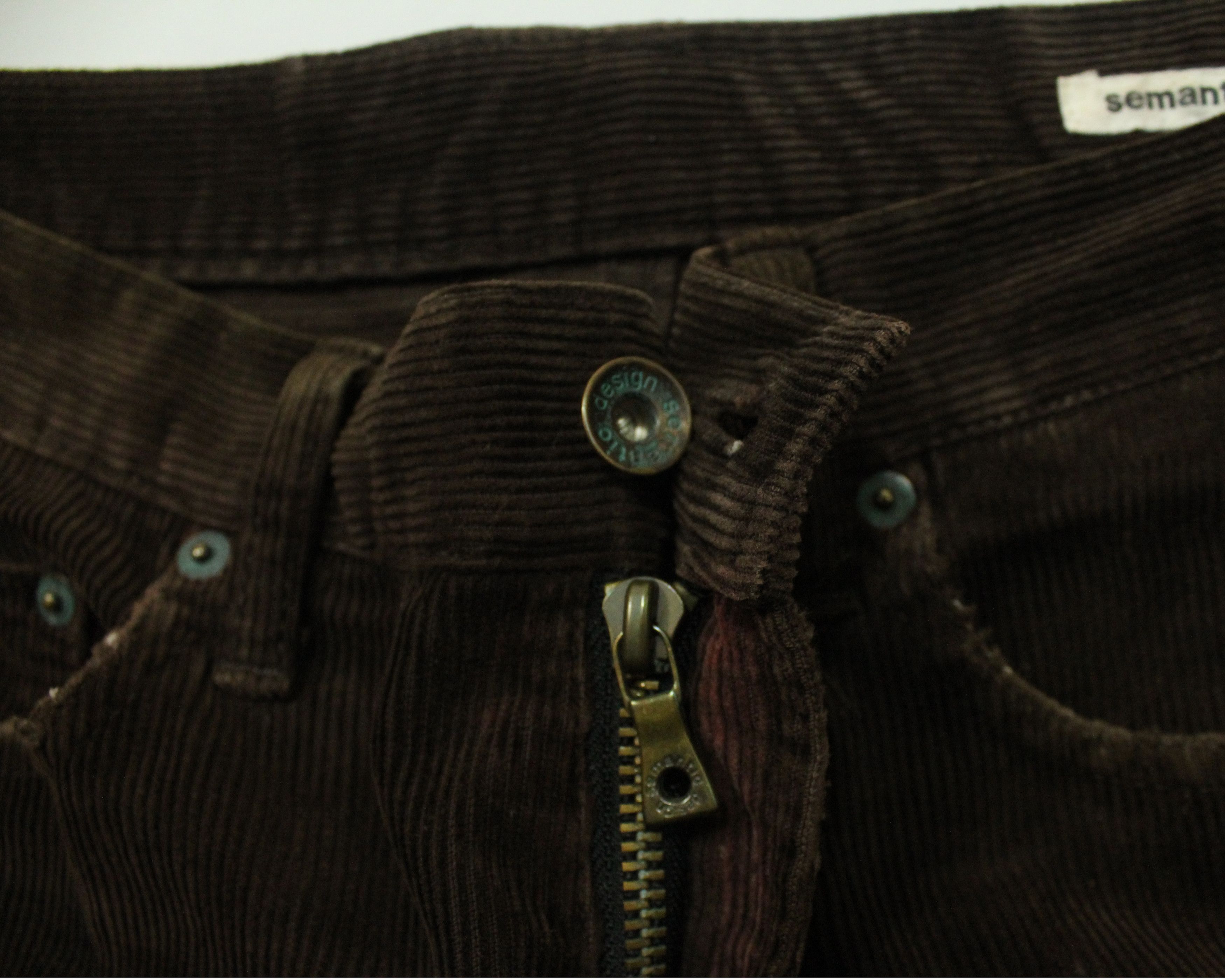 semanticdesign Ripped Distressed Style Grunge SEMANTIC DESIGN Corduroy Size US 29 - 16 Thumbnail