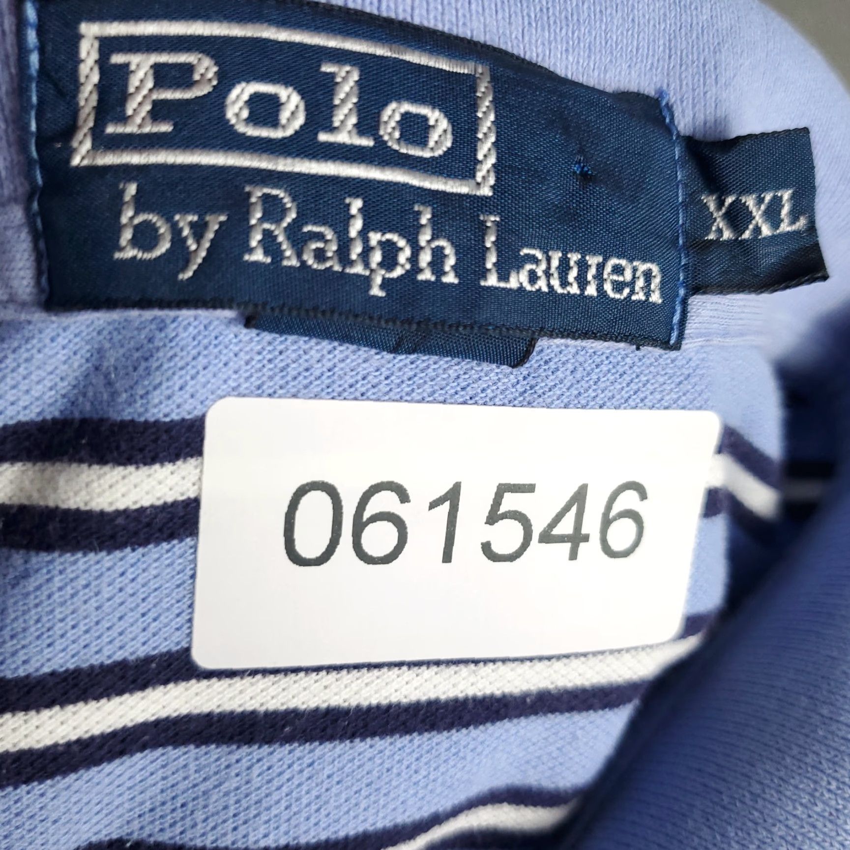 Ralph Lauren VINTAGE Ralph Lauren Polo Shirt Mens 2XL Cotton Blue Striped Casual Preppy Summer Size US XXL / EU 58 / 5 - 8 Thumbnail