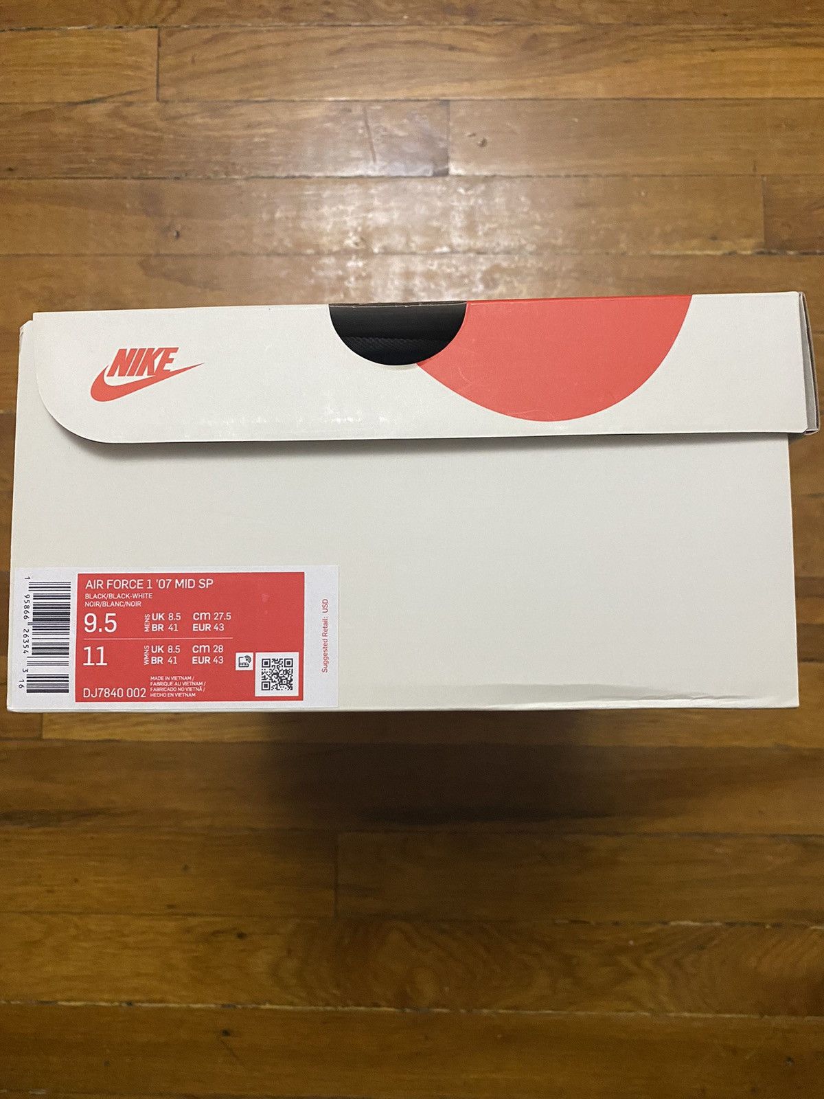 CNCPTS × Nike Size 9.5M / 11W - Air Force 1 Mid Concept Black White Panda Size US 9.5 / EU 42-43 - 8 Thumbnail